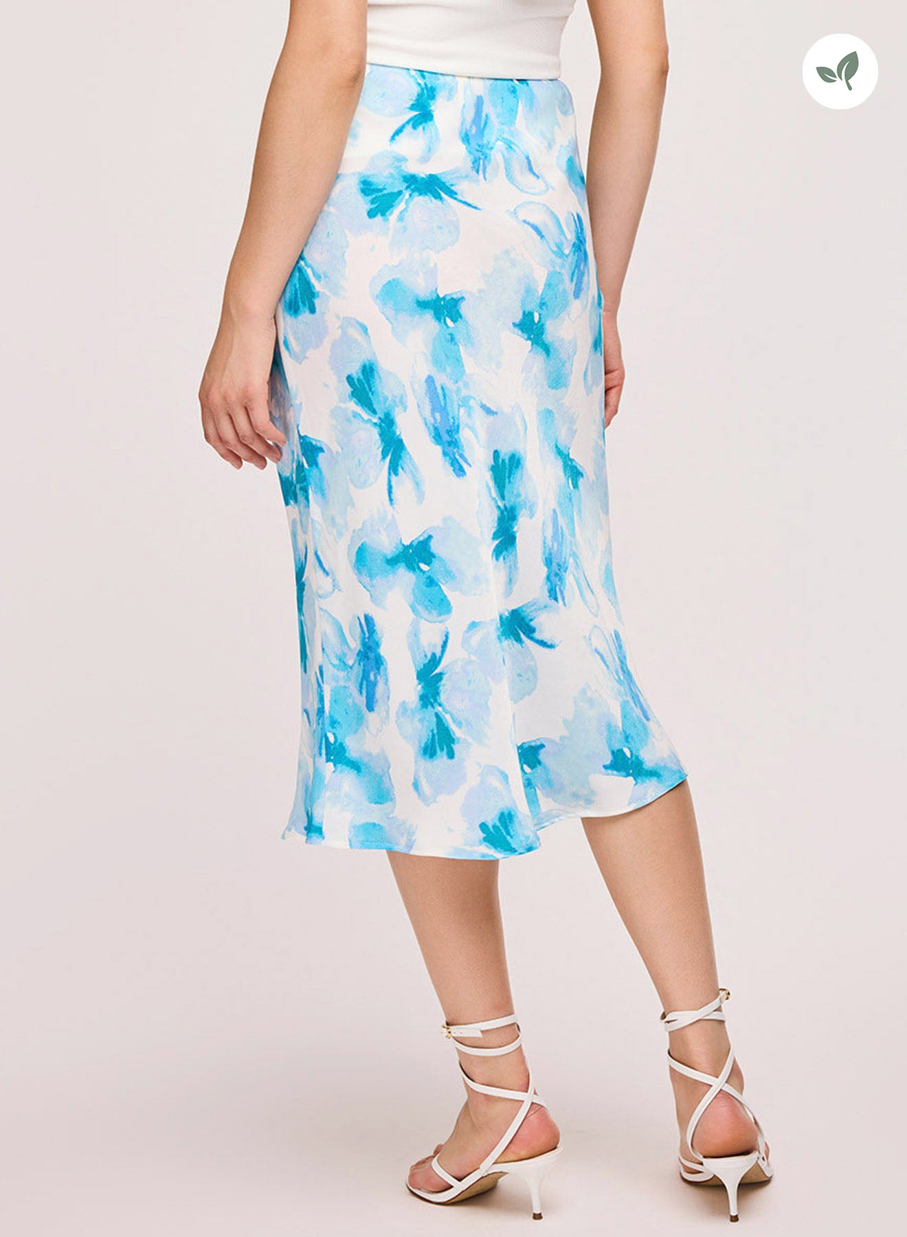 Tatiana Satin Midi Skirt