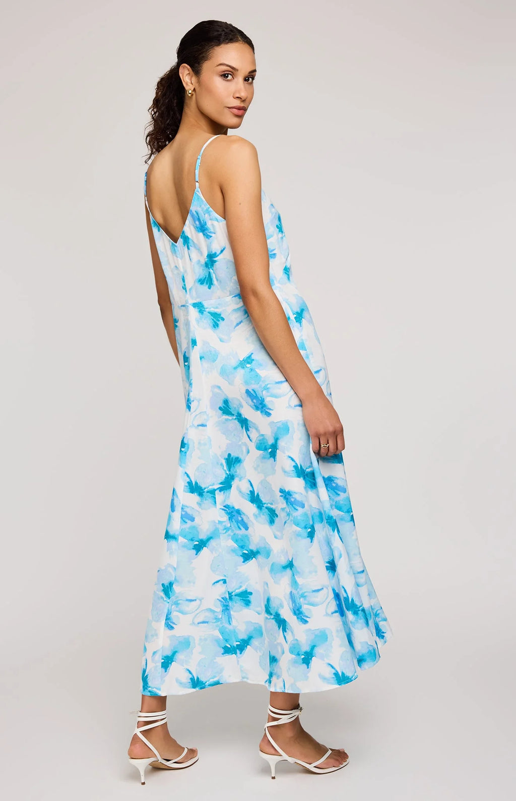 Cynthia Satin Midi Dress