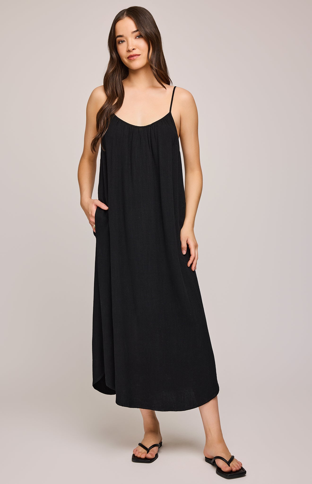Brooke Linen Midi Dress