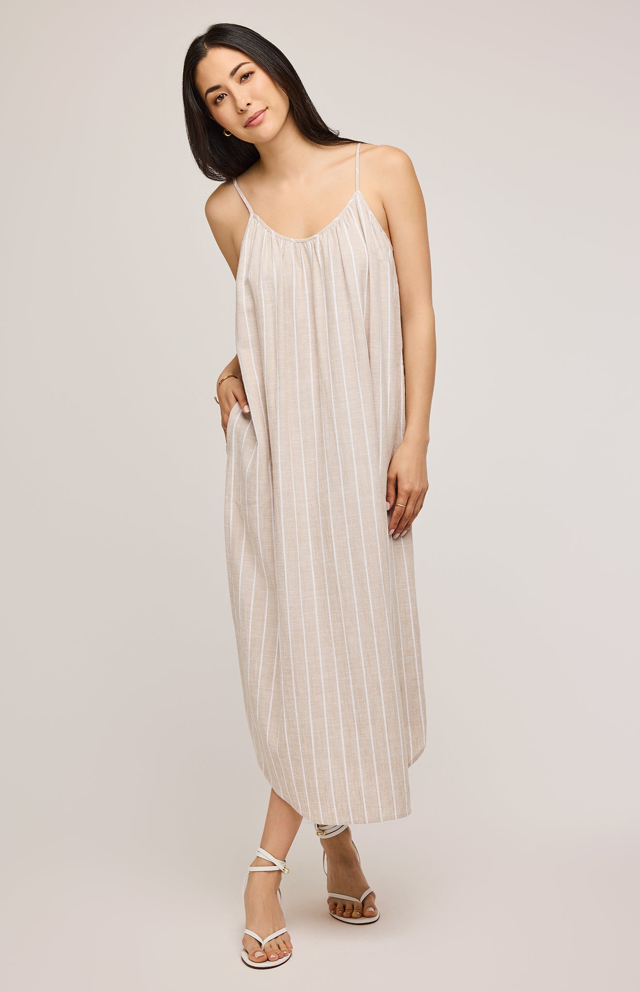 Brooke Linen Midi Dress