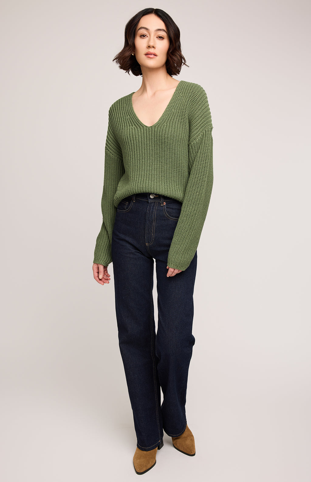 Spencer V-Neck Knit Sweater
