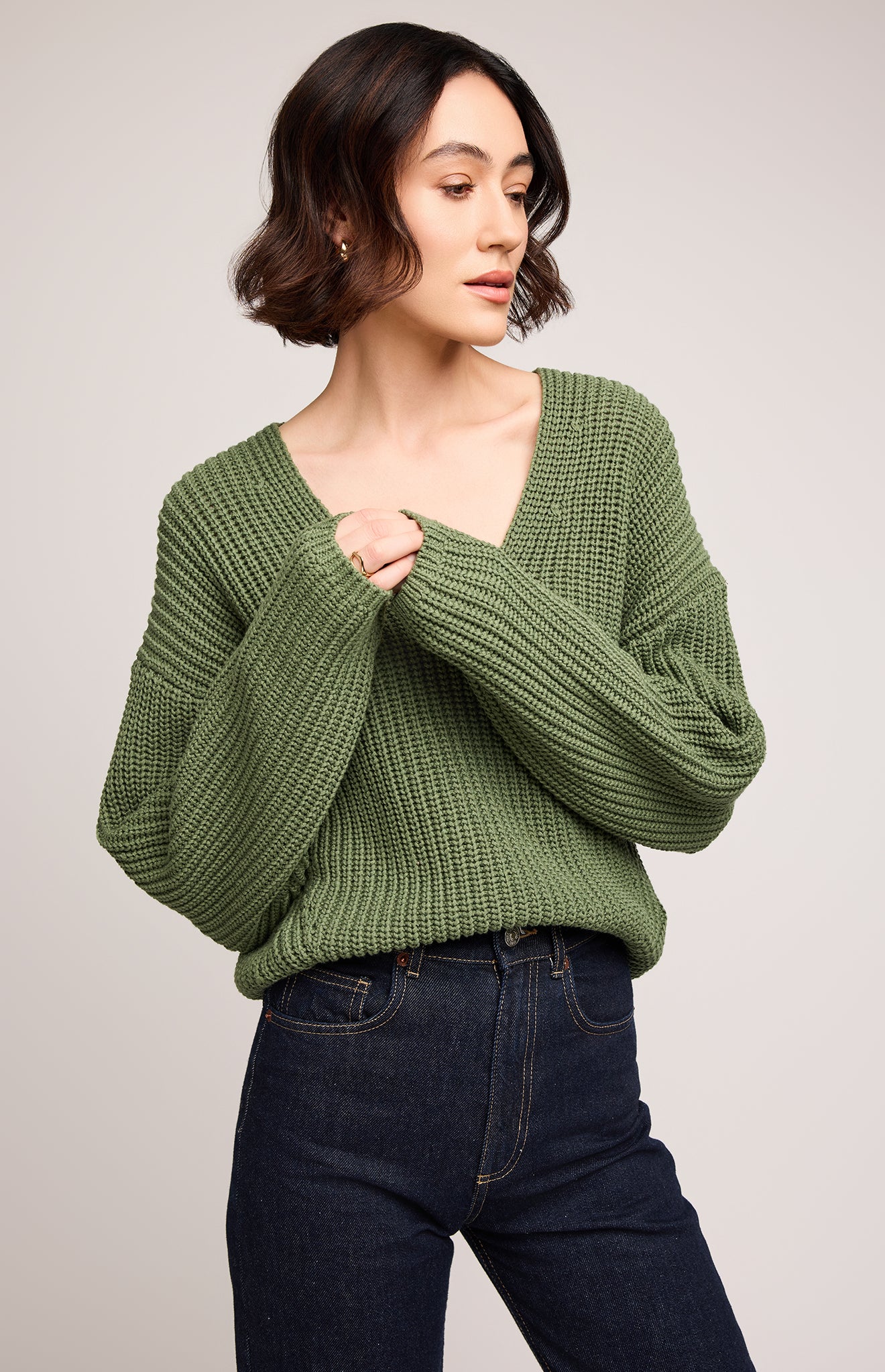 Spencer V-Neck Knit Sweater