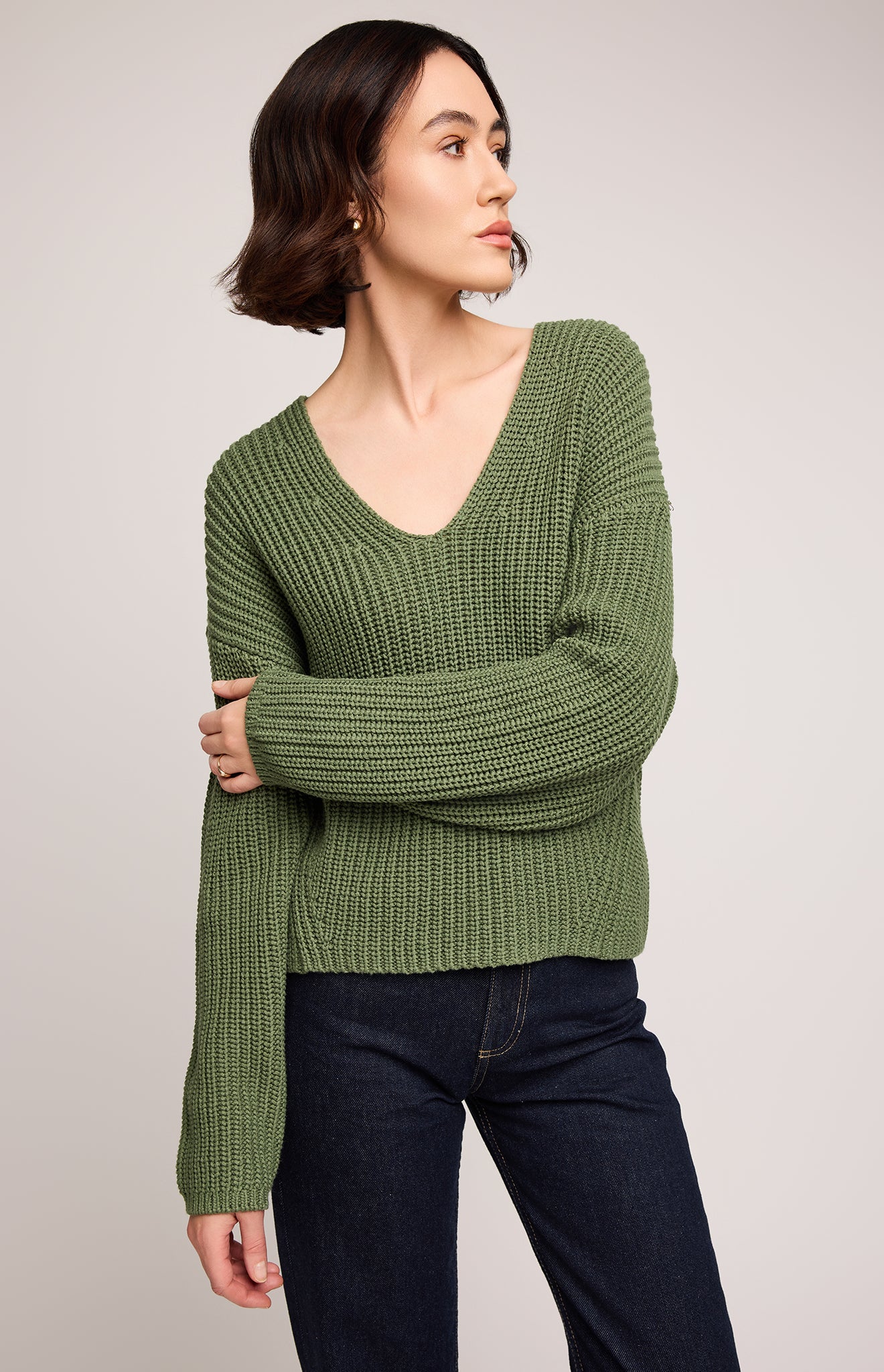 Spencer V-Neck Knit Sweater