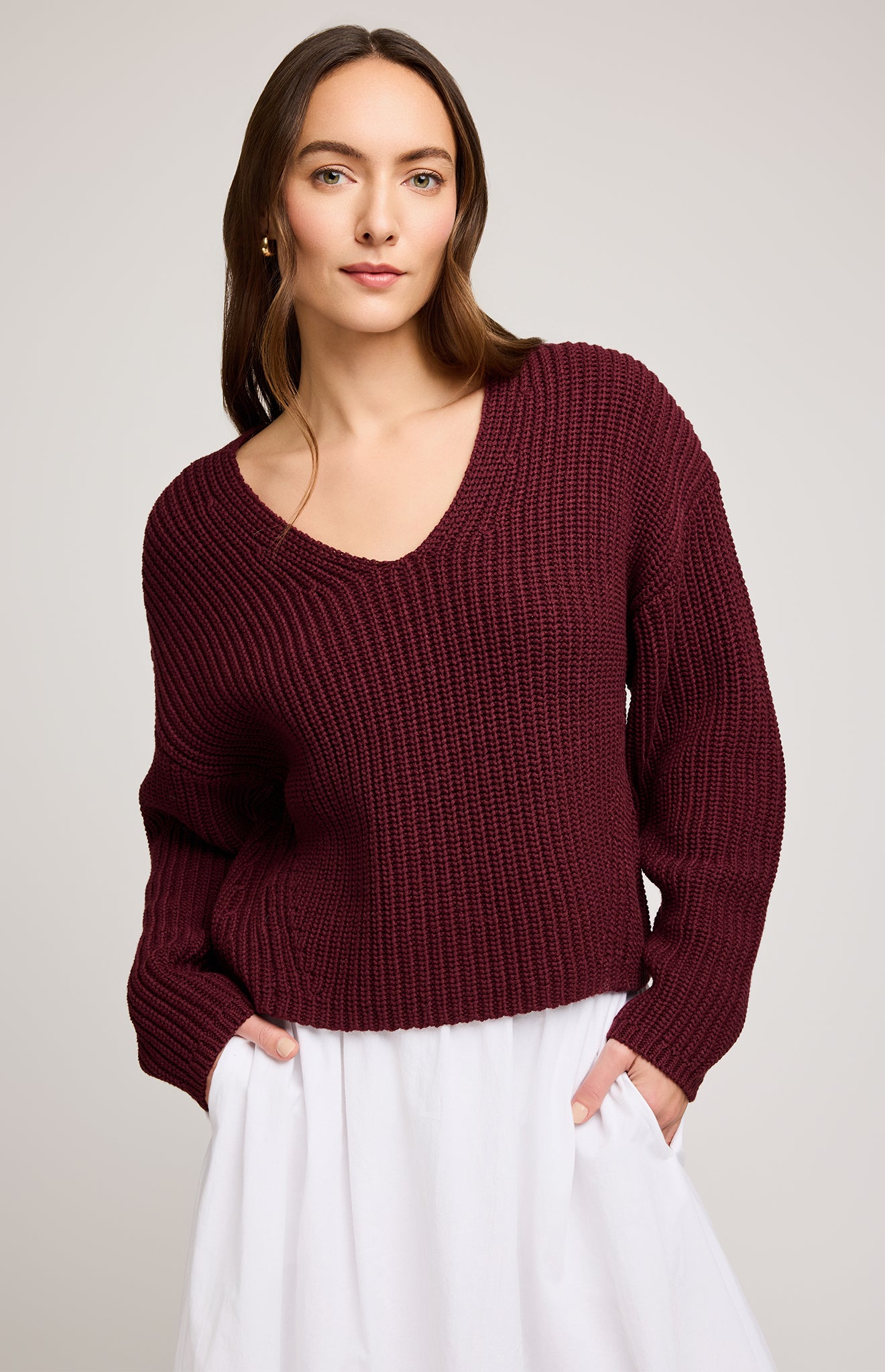 Spencer V-Neck Knit Sweater