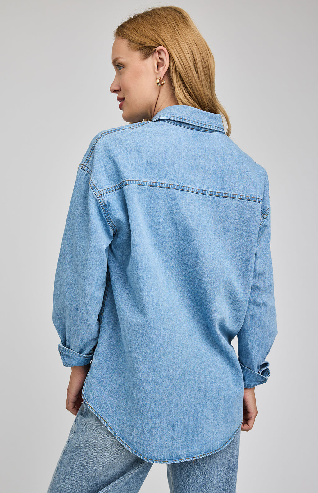 Whitney Denim Button Down Shirt