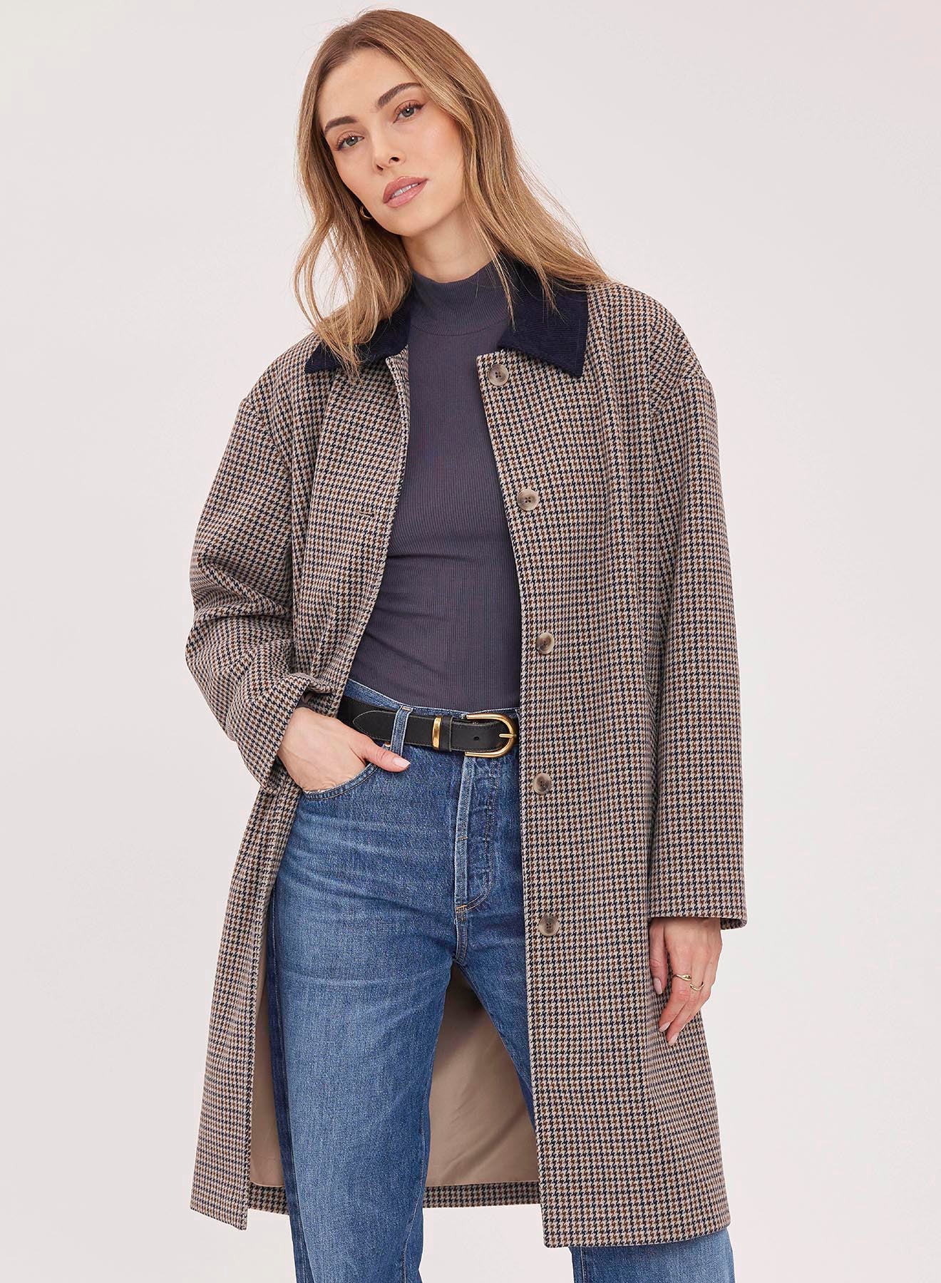 Navy Tweed