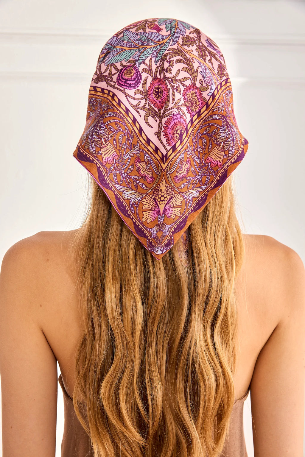 Nura Floral Print Viscose Scarf