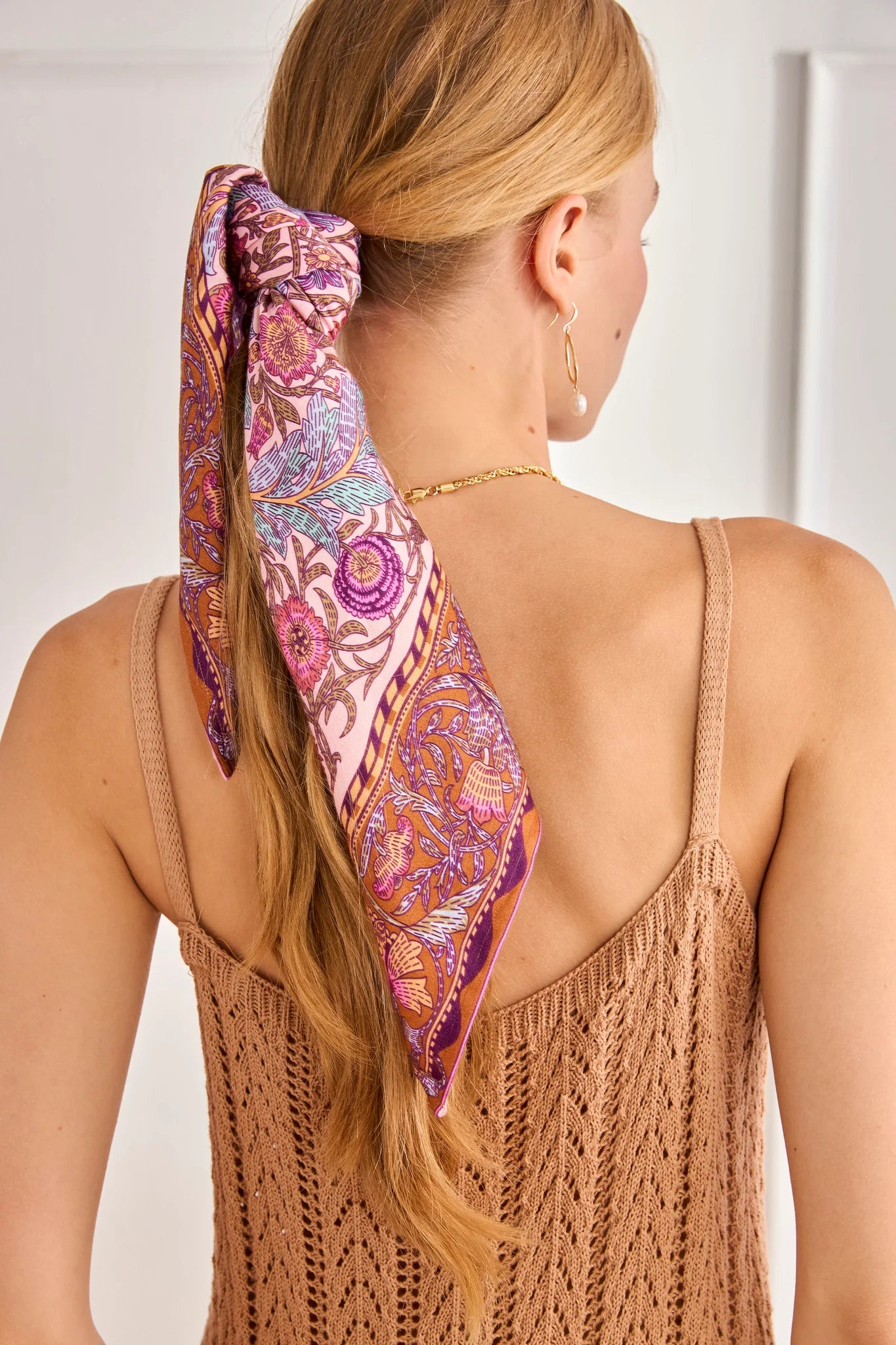 Nura Floral Print Viscose Scarf