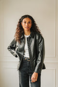 Audrey Vegan Leather Jacket