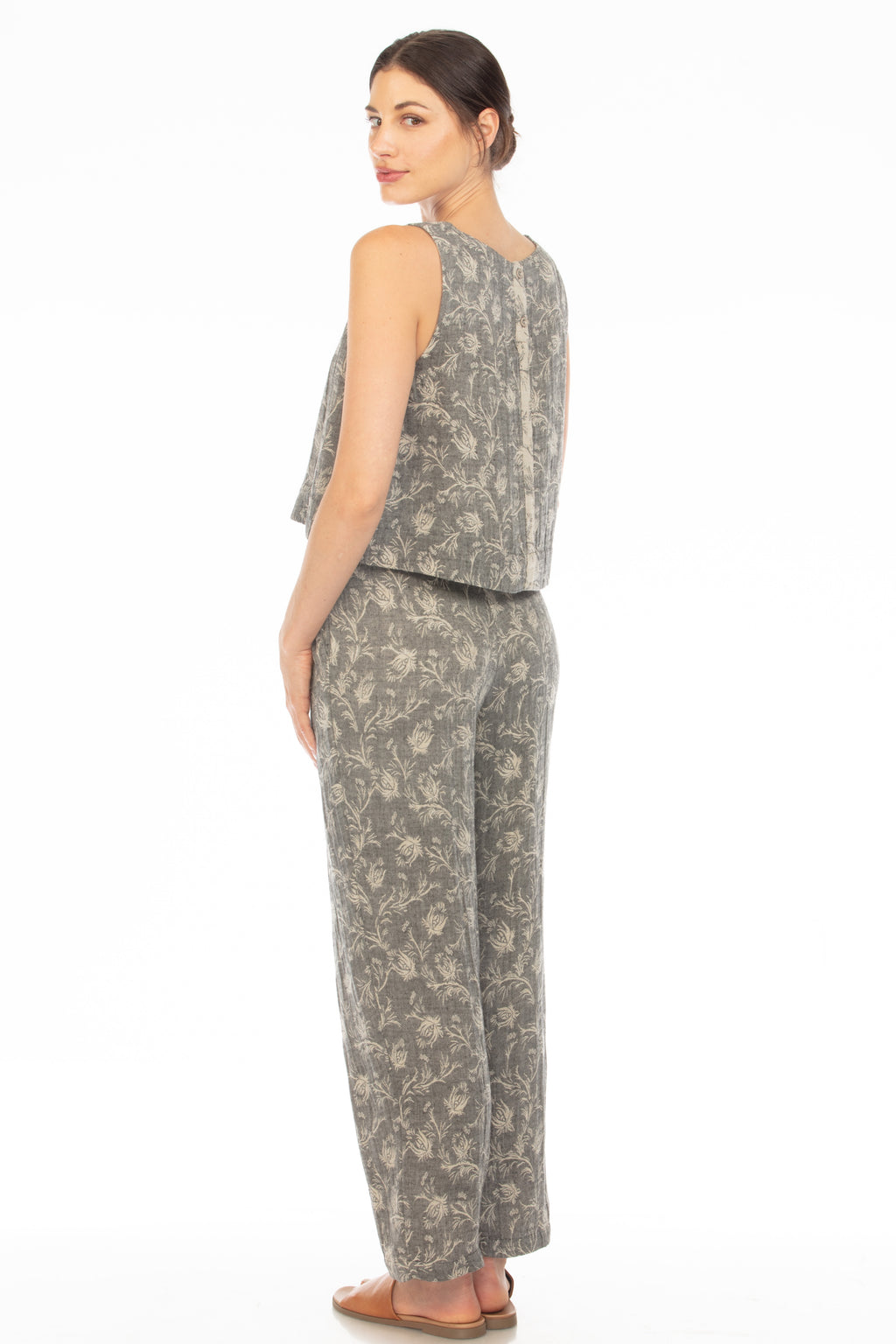 Jacquard Leaf Detail Tank