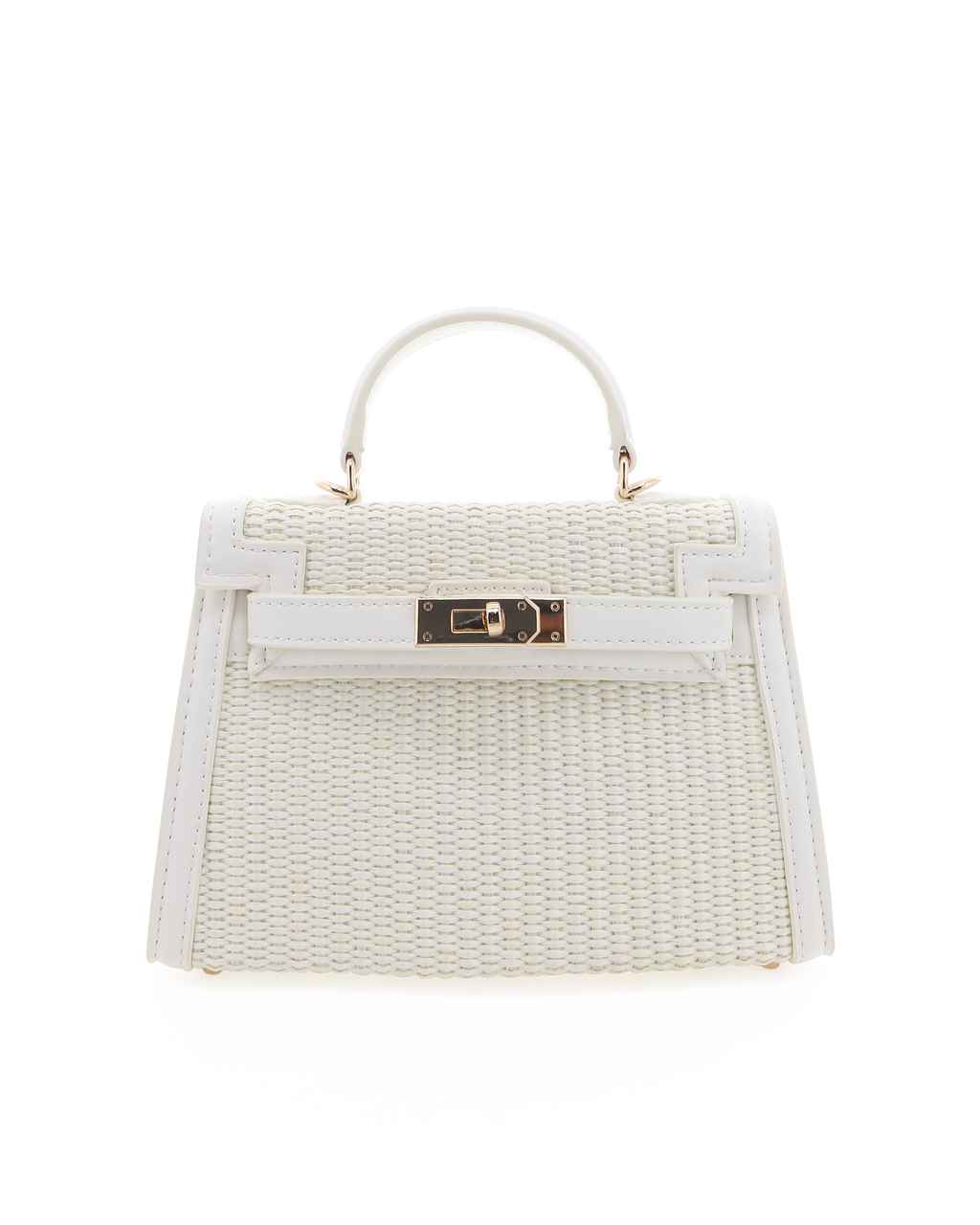 HARIETTE RAFFIA HANDLE BAG