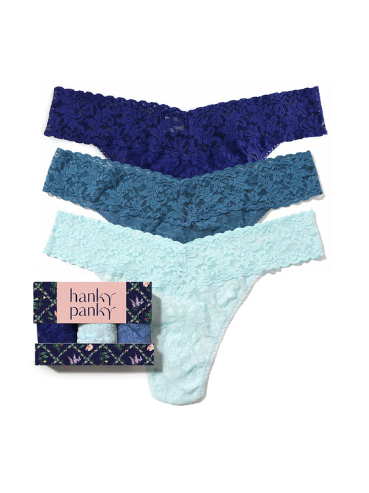 3 Pack Signature Lace® Original Rise Thongs