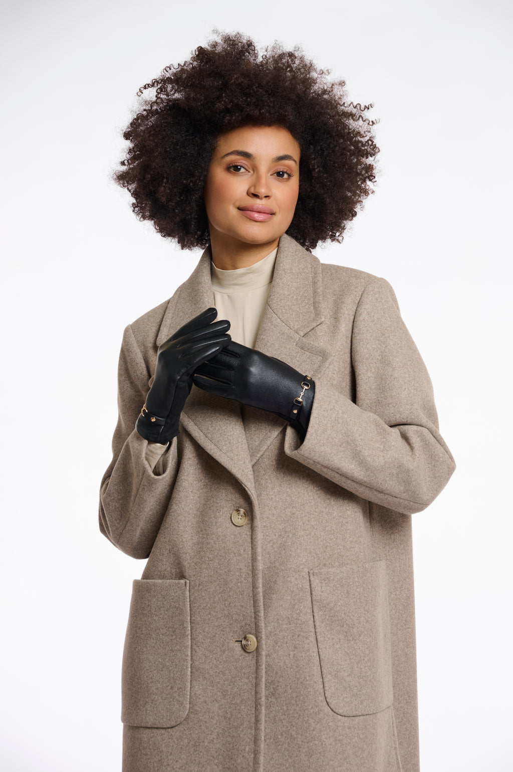 Havila Faux Leather Gloves