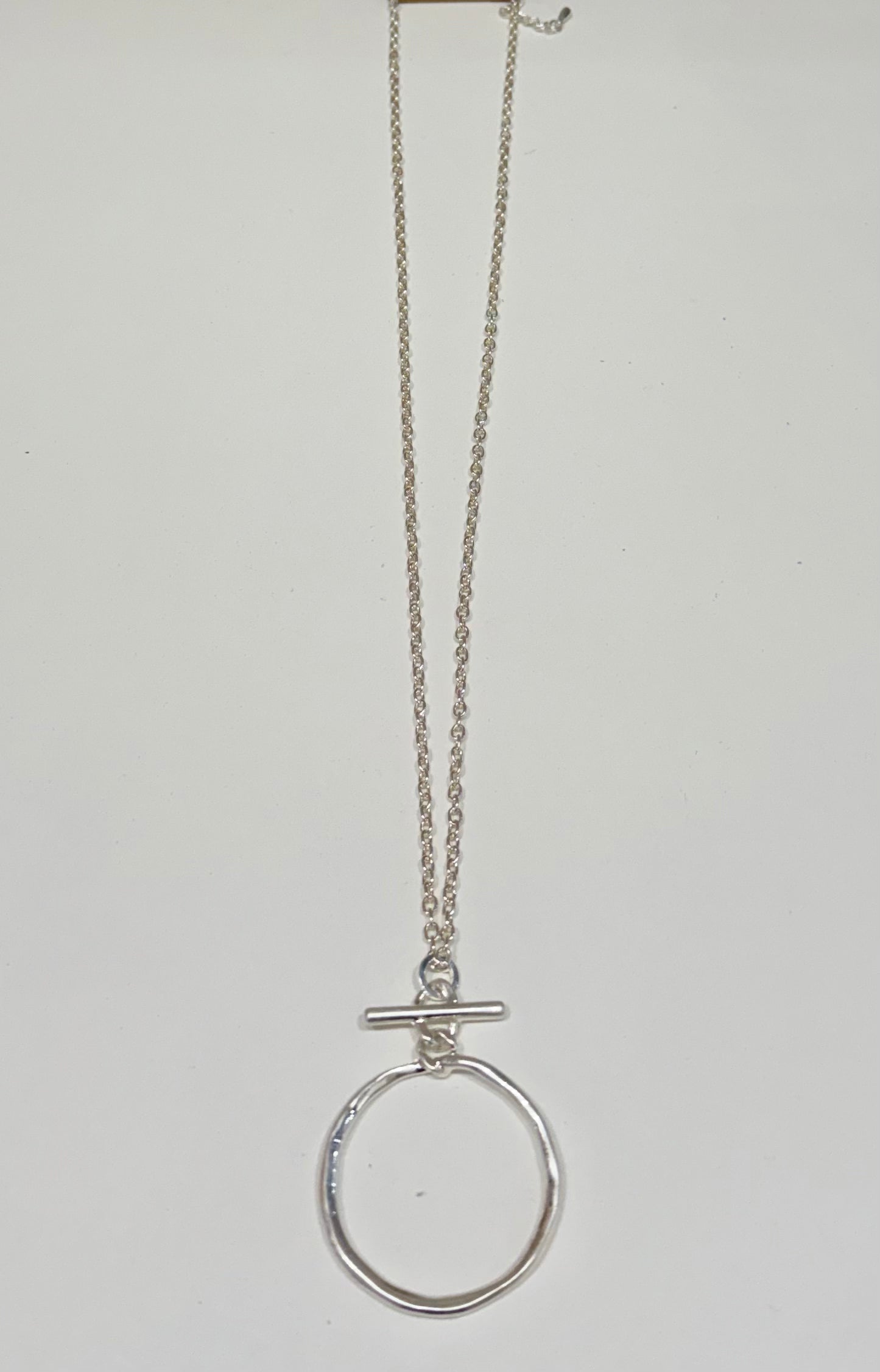 Long Pendant Circle Necklace