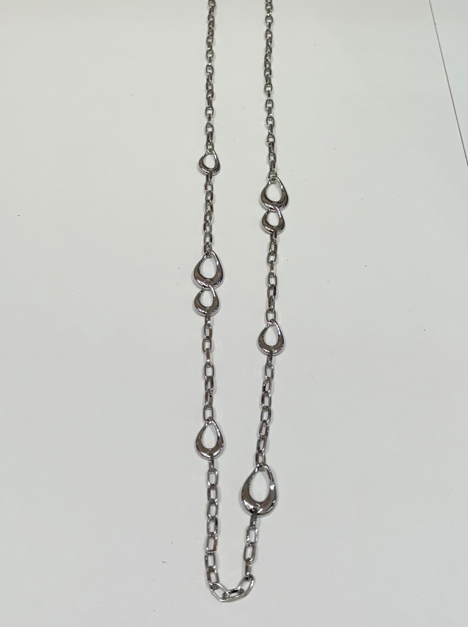 Long Chain Teardrop Necklace