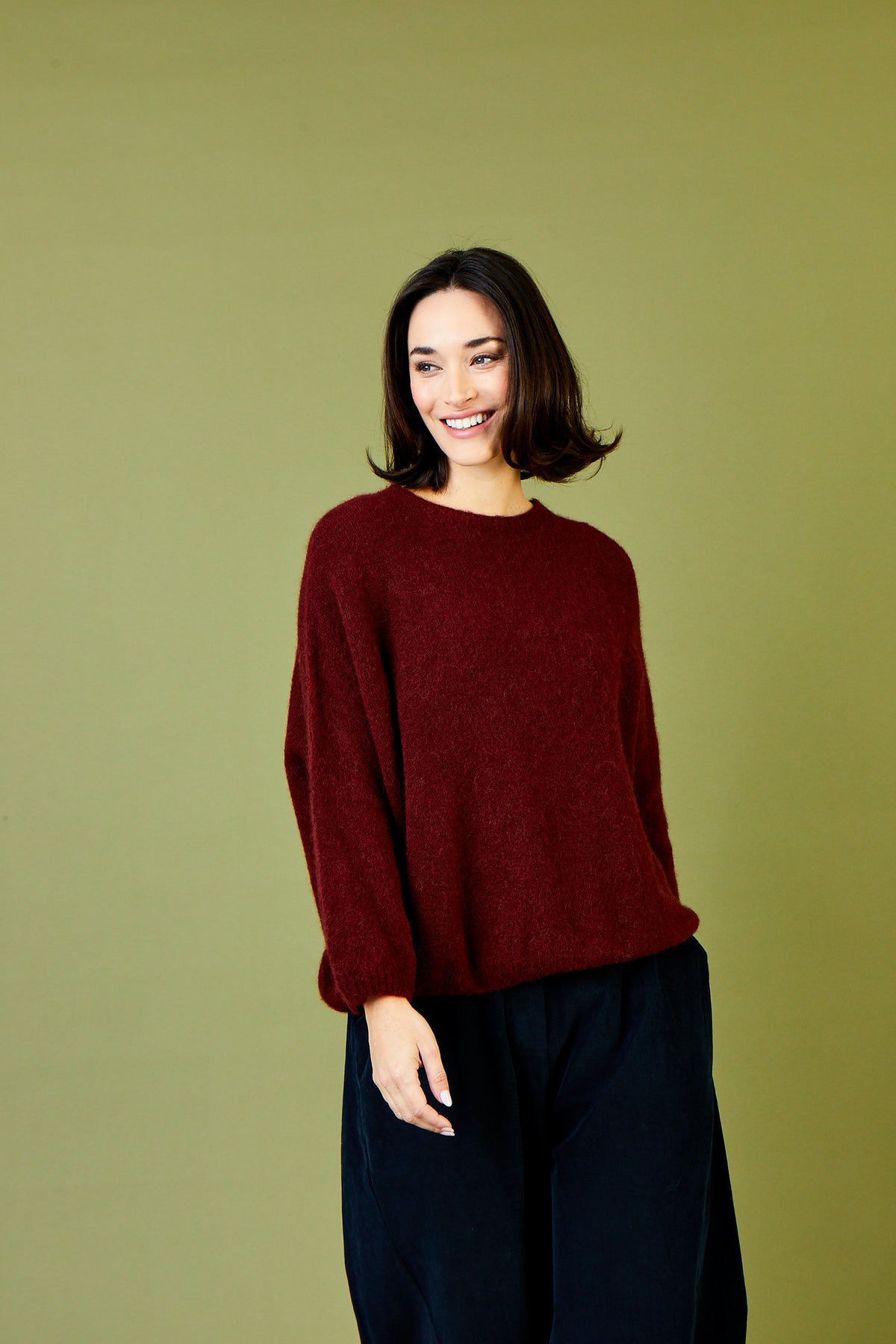 JENNY BABY ALPACA BOXY KNIT SWEATER