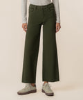 Meg High Rise Wide Leg Raw Hem
