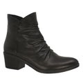 Kiara Ruched Leather Ankle Boot
