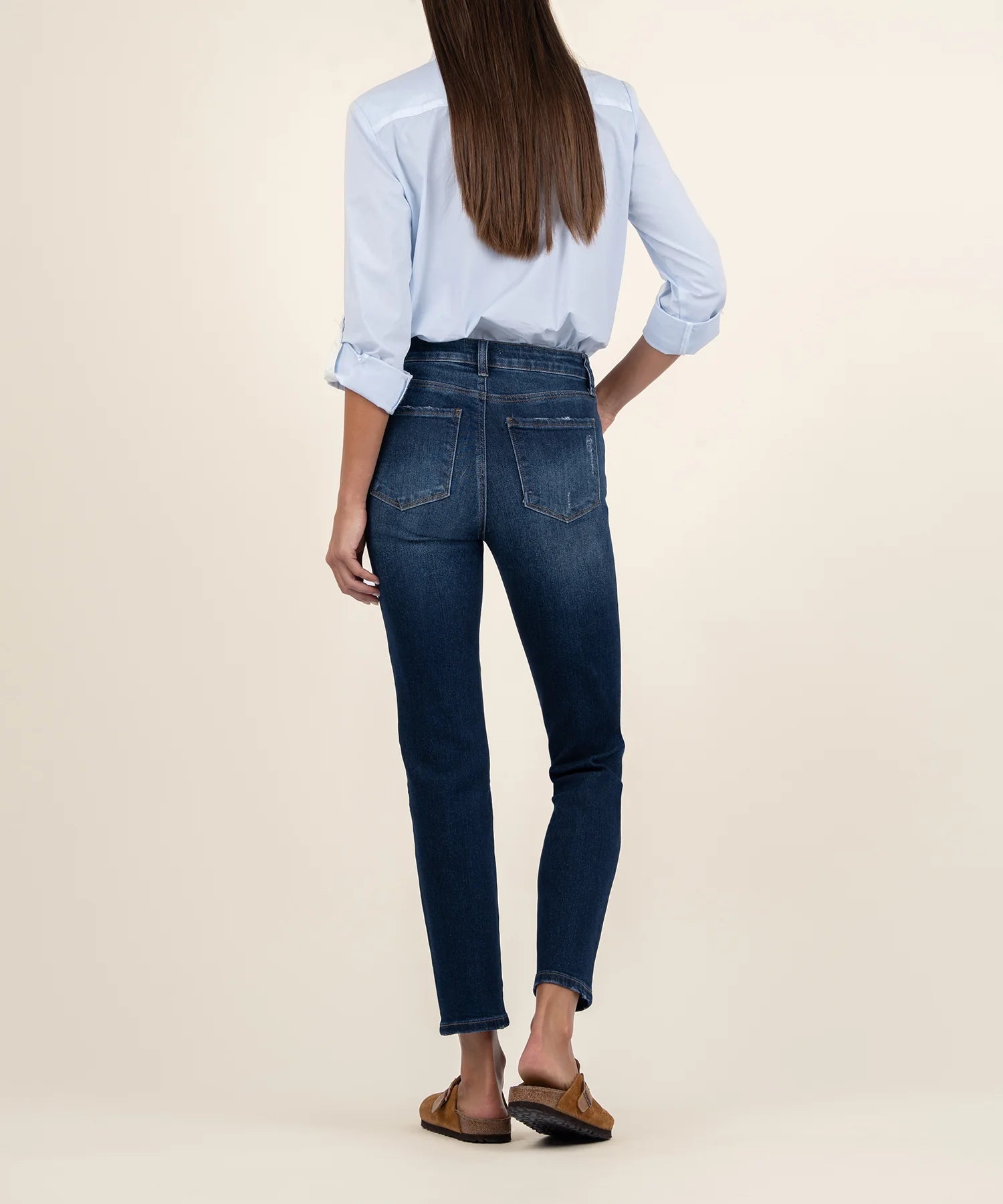 Reese High Rise Ankle Straight Leg, Long