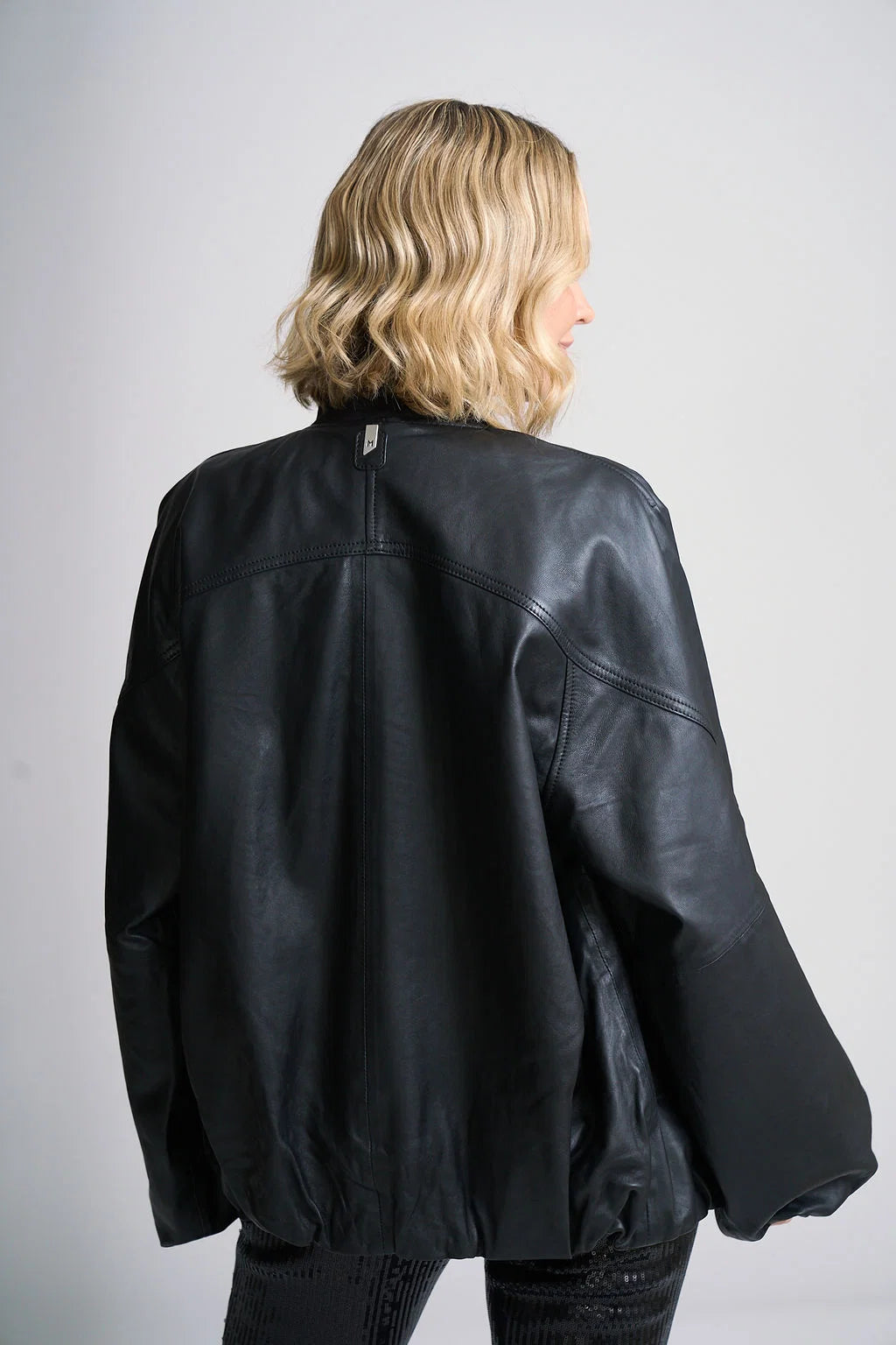 Kylie OS Leather Jacket