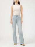 Highly Desirable High Rise Trouser Leg Jeans