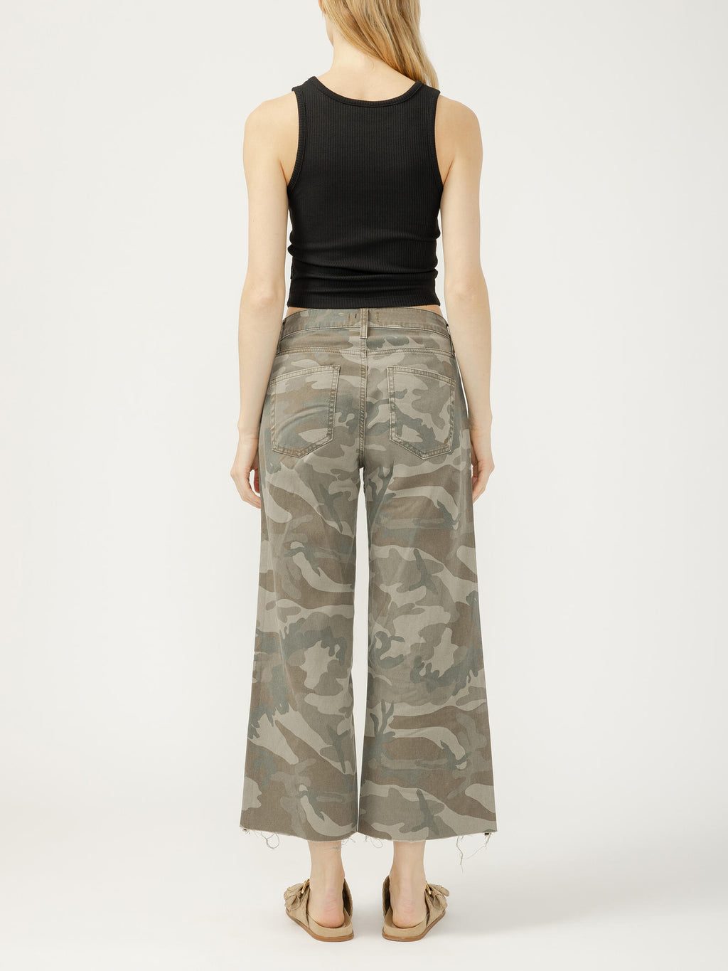 Suki Mid Rise Cropped Wide Leg