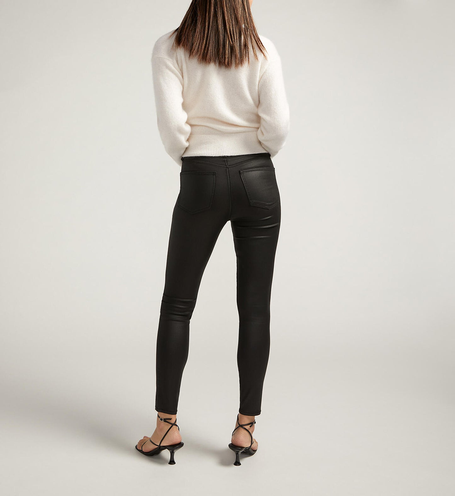 Isbister High Rise Skinny Leg Coated Jeans
