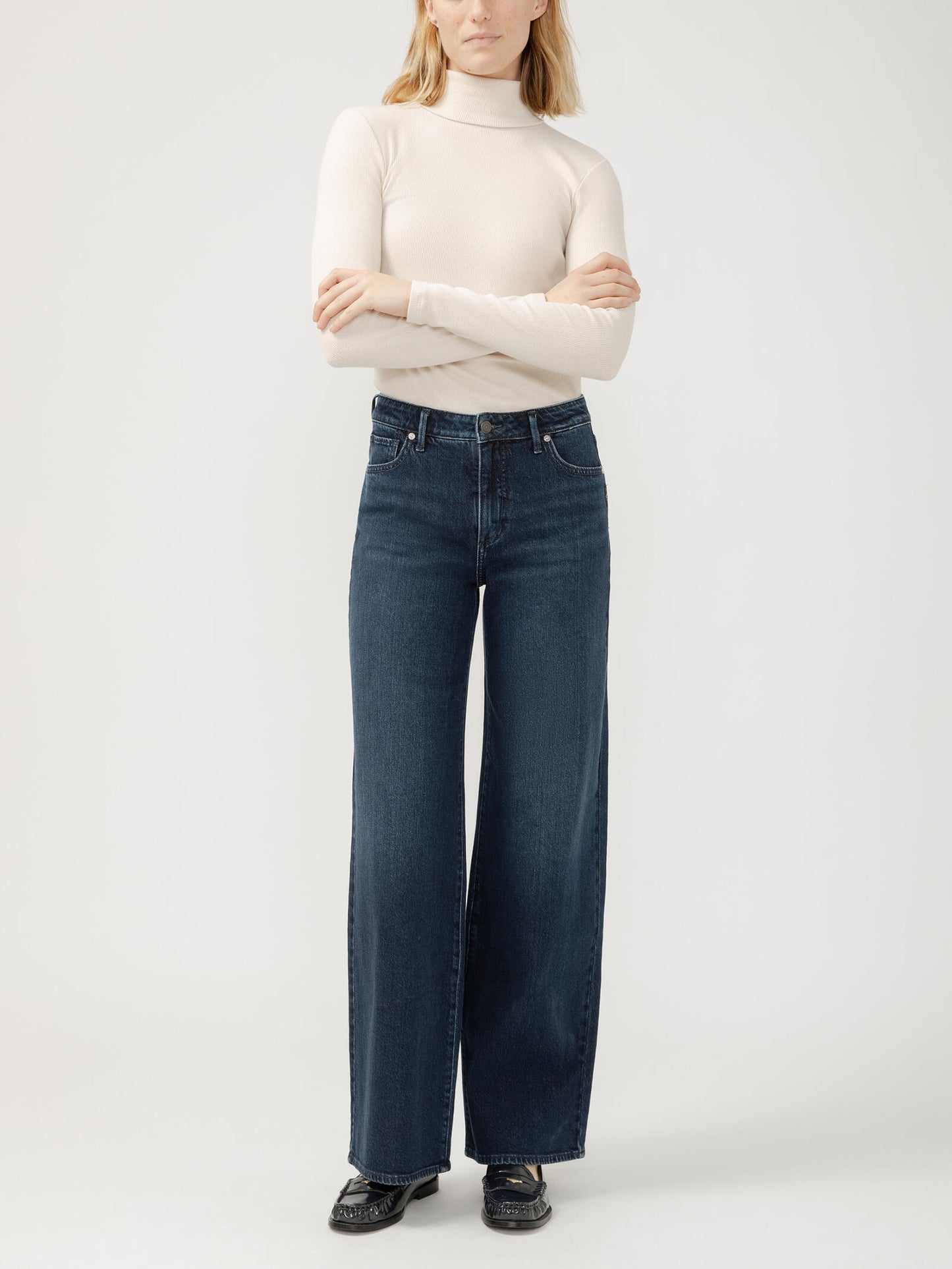 Isbister High Rise Wide Leg Jeans, Long