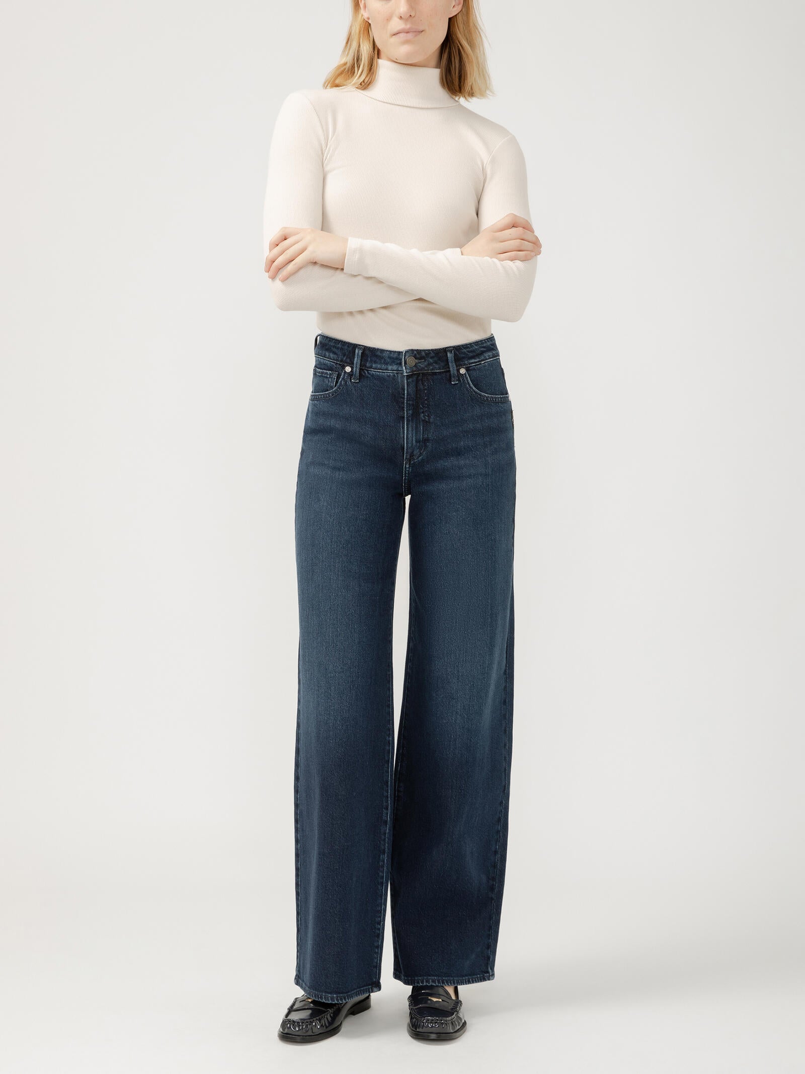 Isbister High Rise Wide Leg Jeans, Long