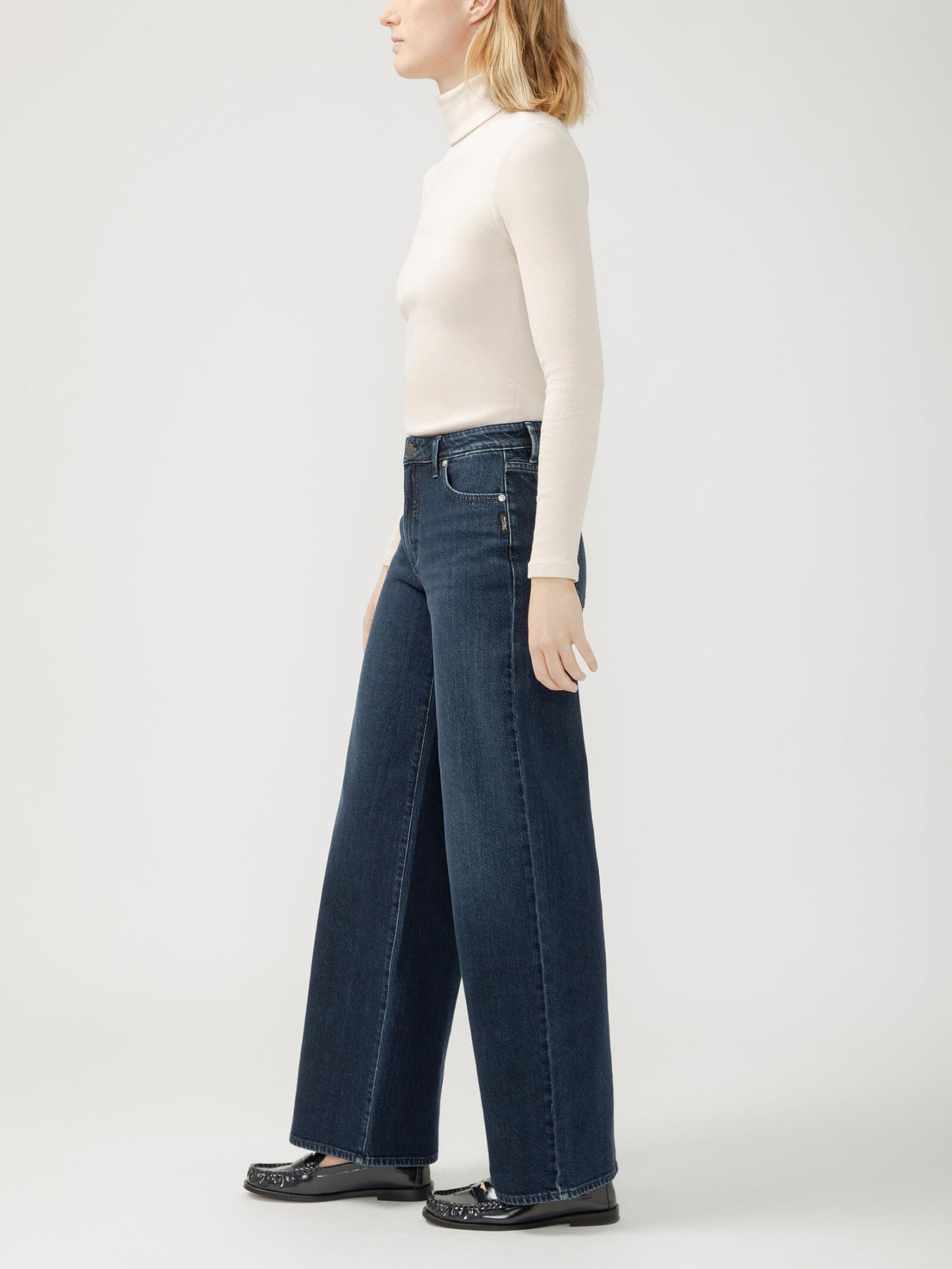 Isbister High Rise Wide Leg Jeans, Long