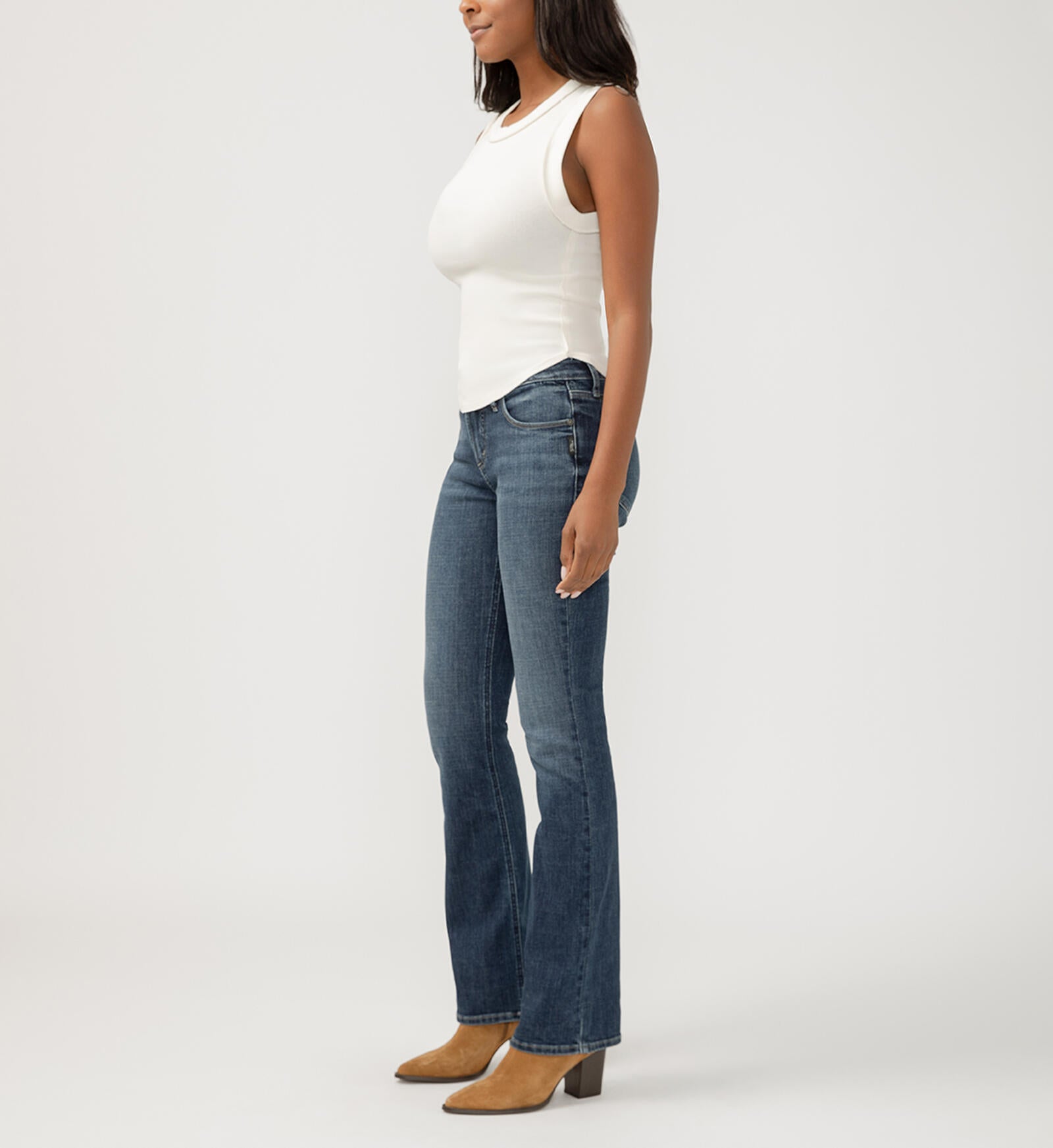 Suki Mid Rise Slim Bootcut Luxe Stretch Jeans