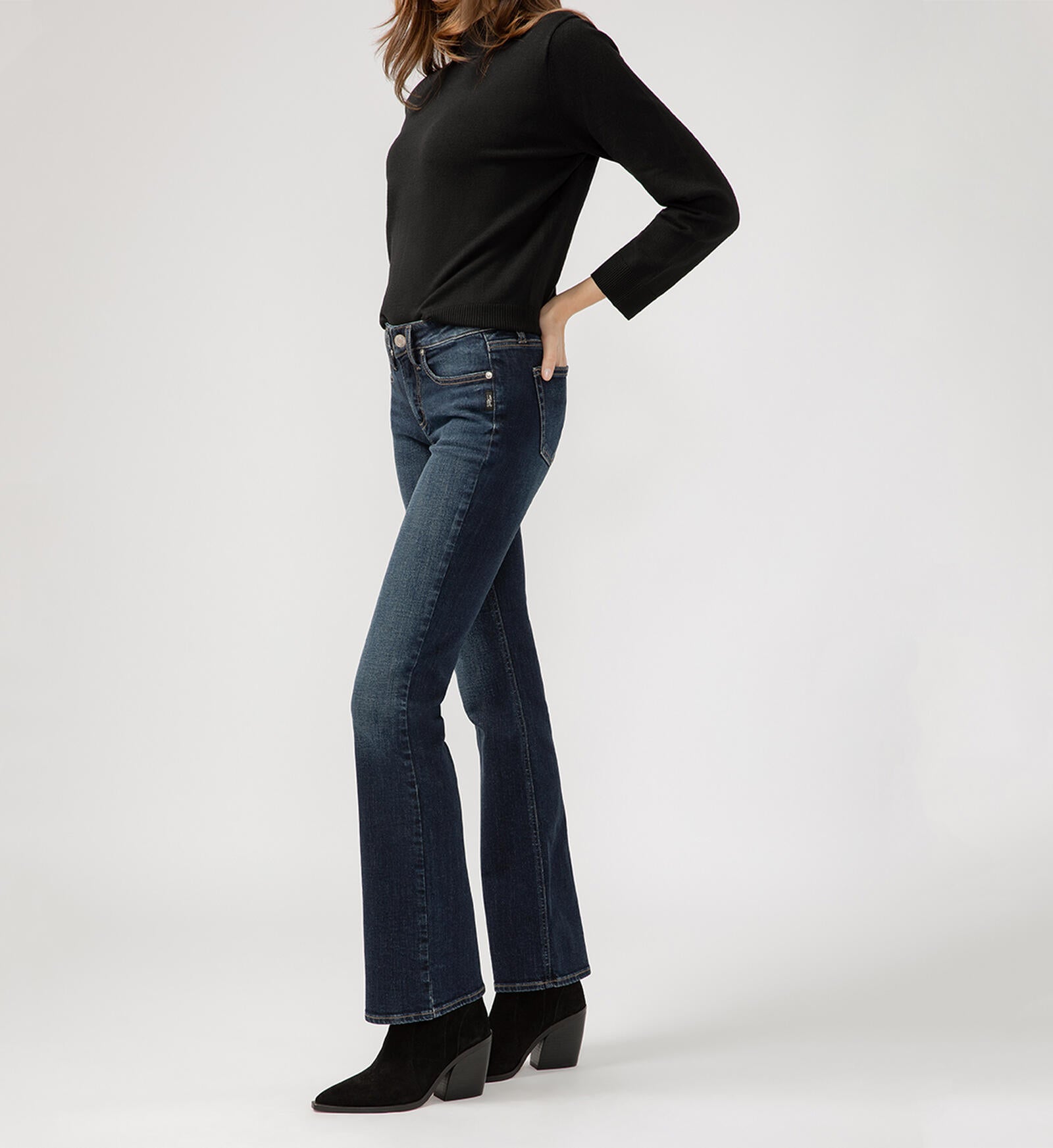 Suki Mid Rise Slim Bootcut Jeans