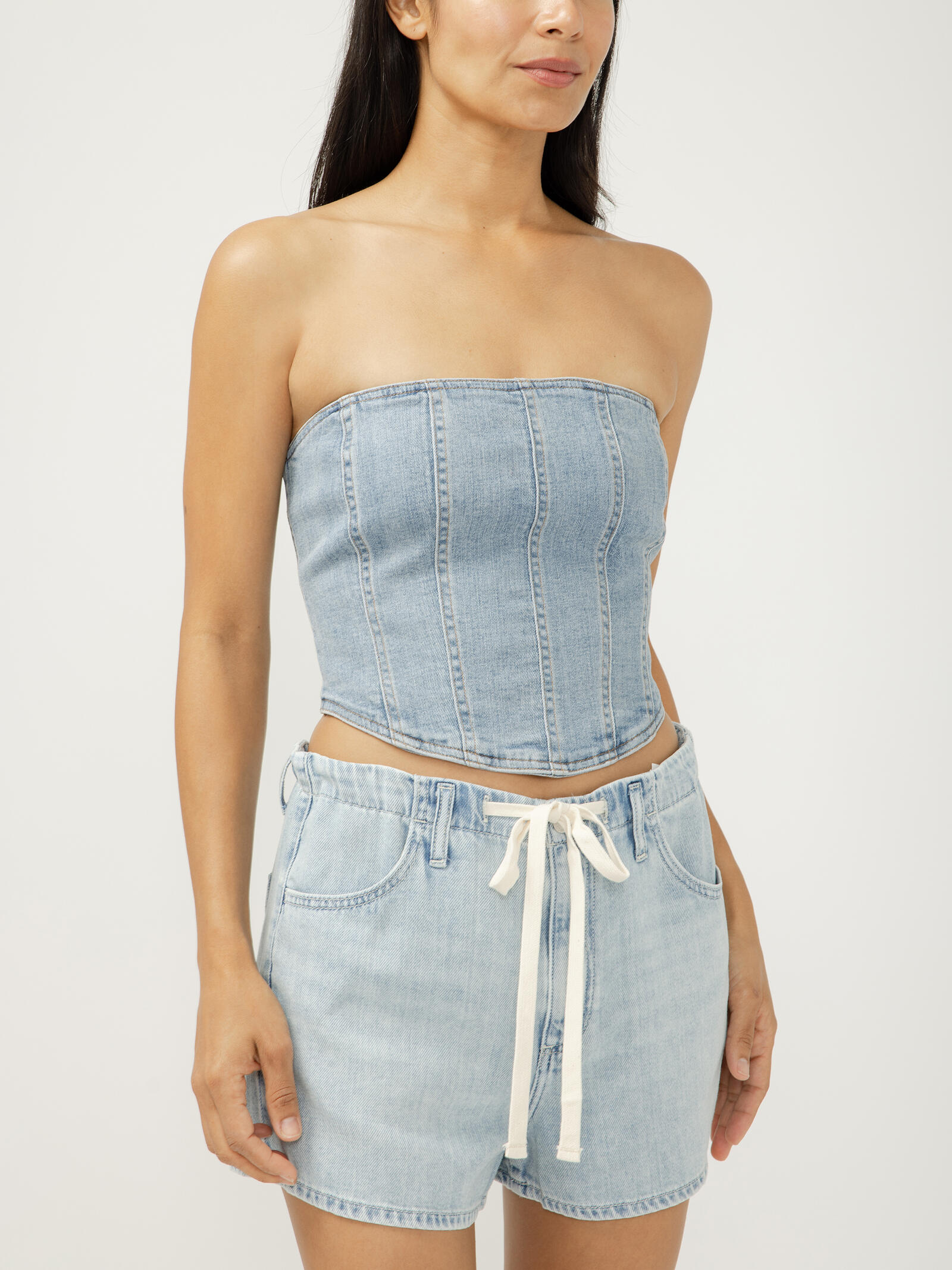 Denim Corset