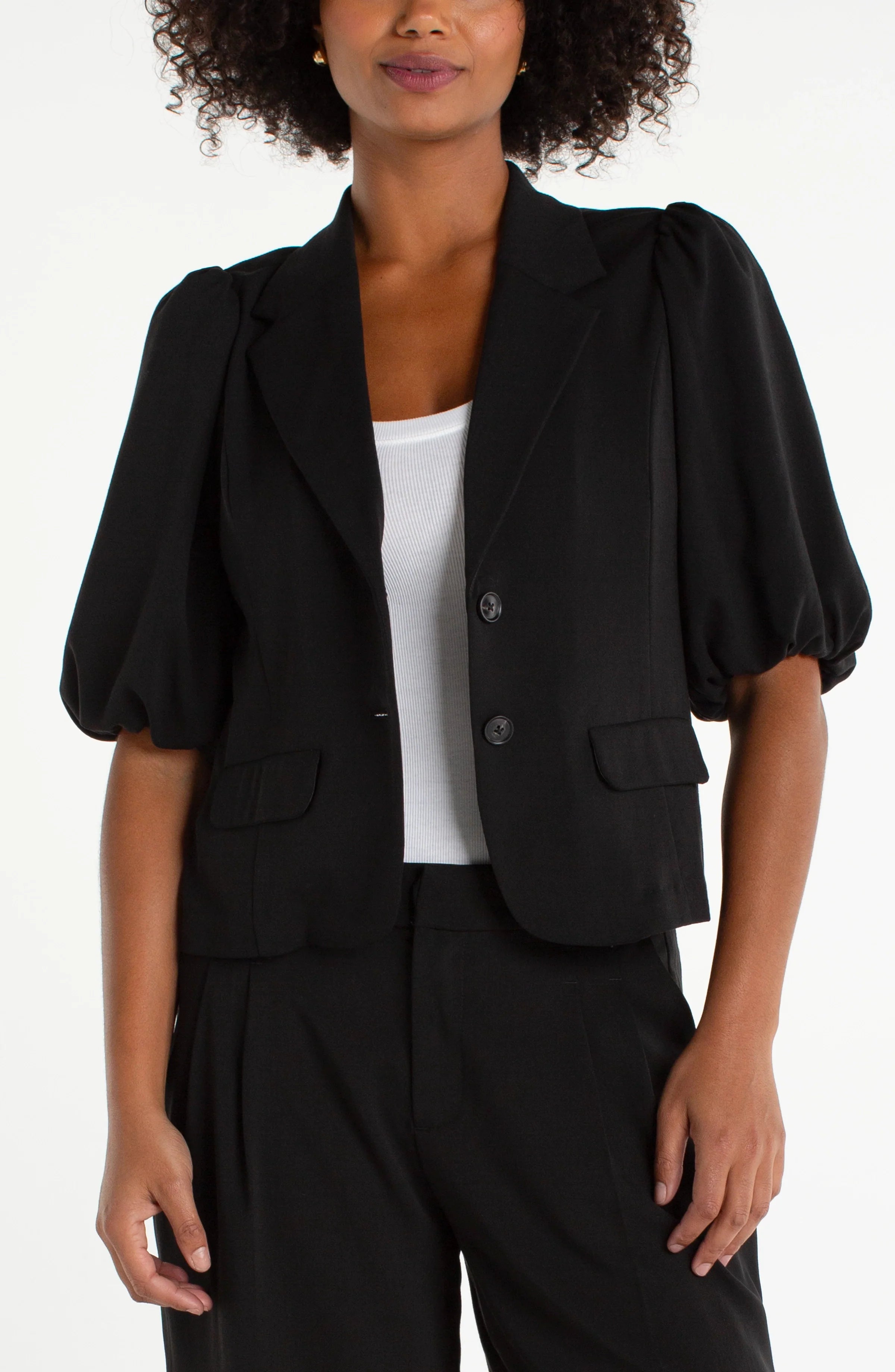 Balloon Sleeve Blazer