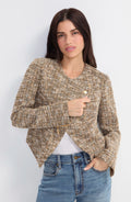 Collarless Moto Jacket