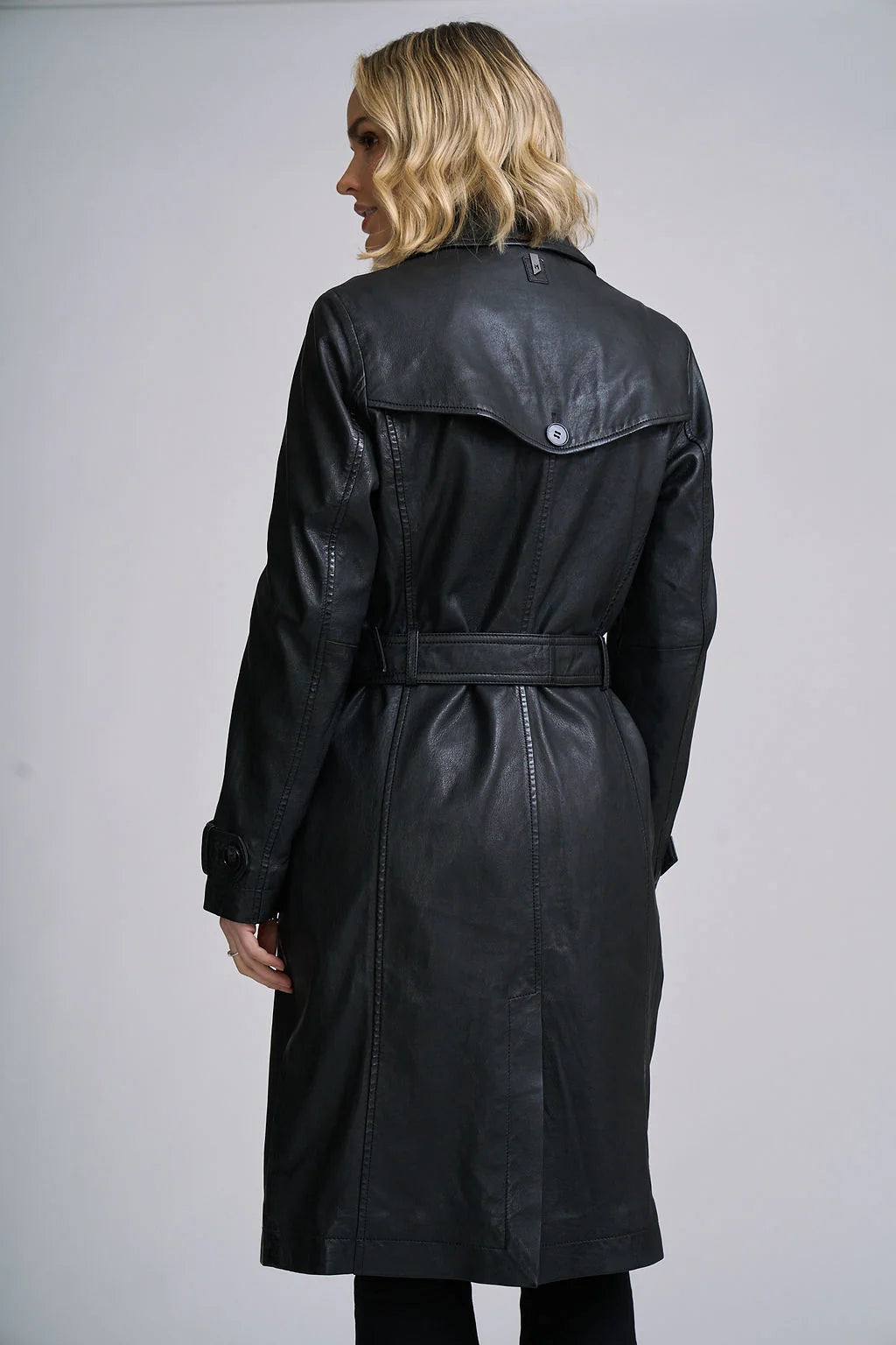 Leah CF Leather Trench