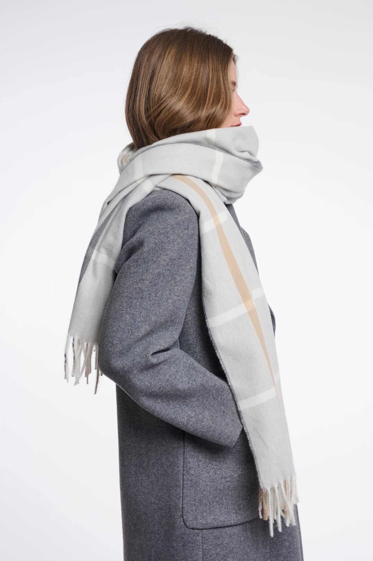 Loet Check Pattern Scarf