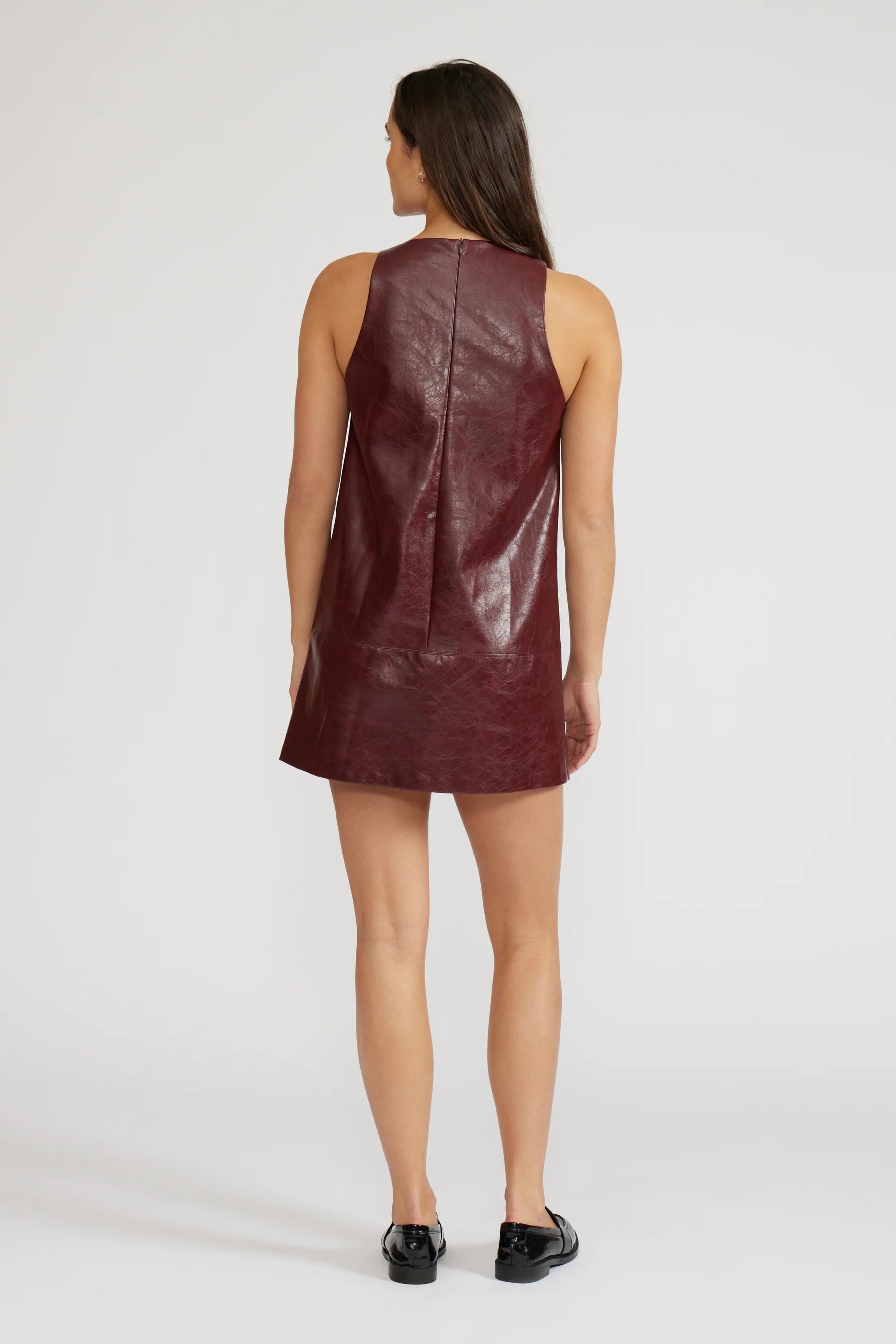 Onyx Faux Leather Dress