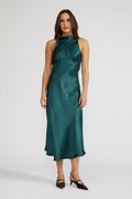 Gina Satin Midi Dress