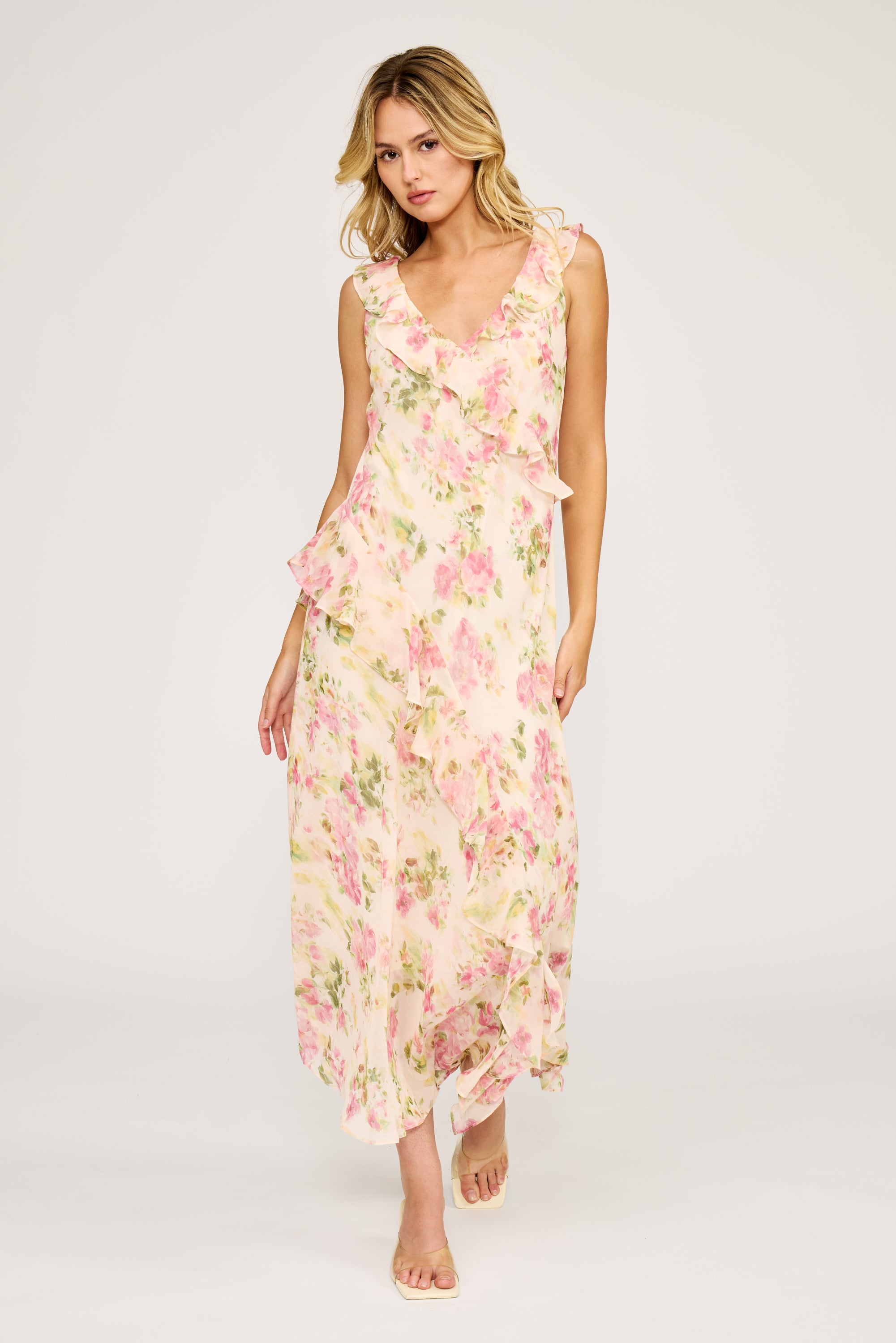 Stella Ruffle Maxi Dress
