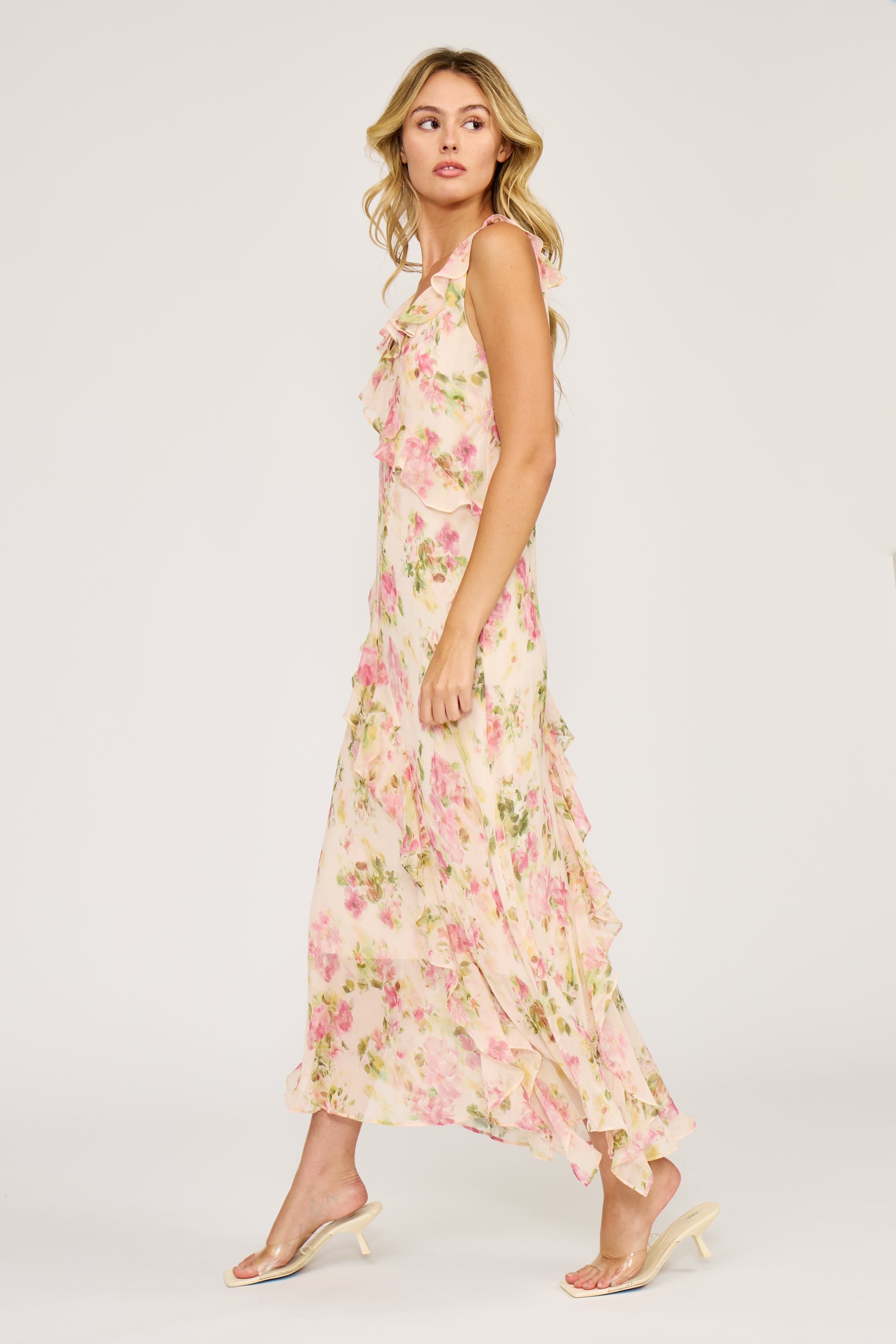Stella Ruffle Maxi Dress