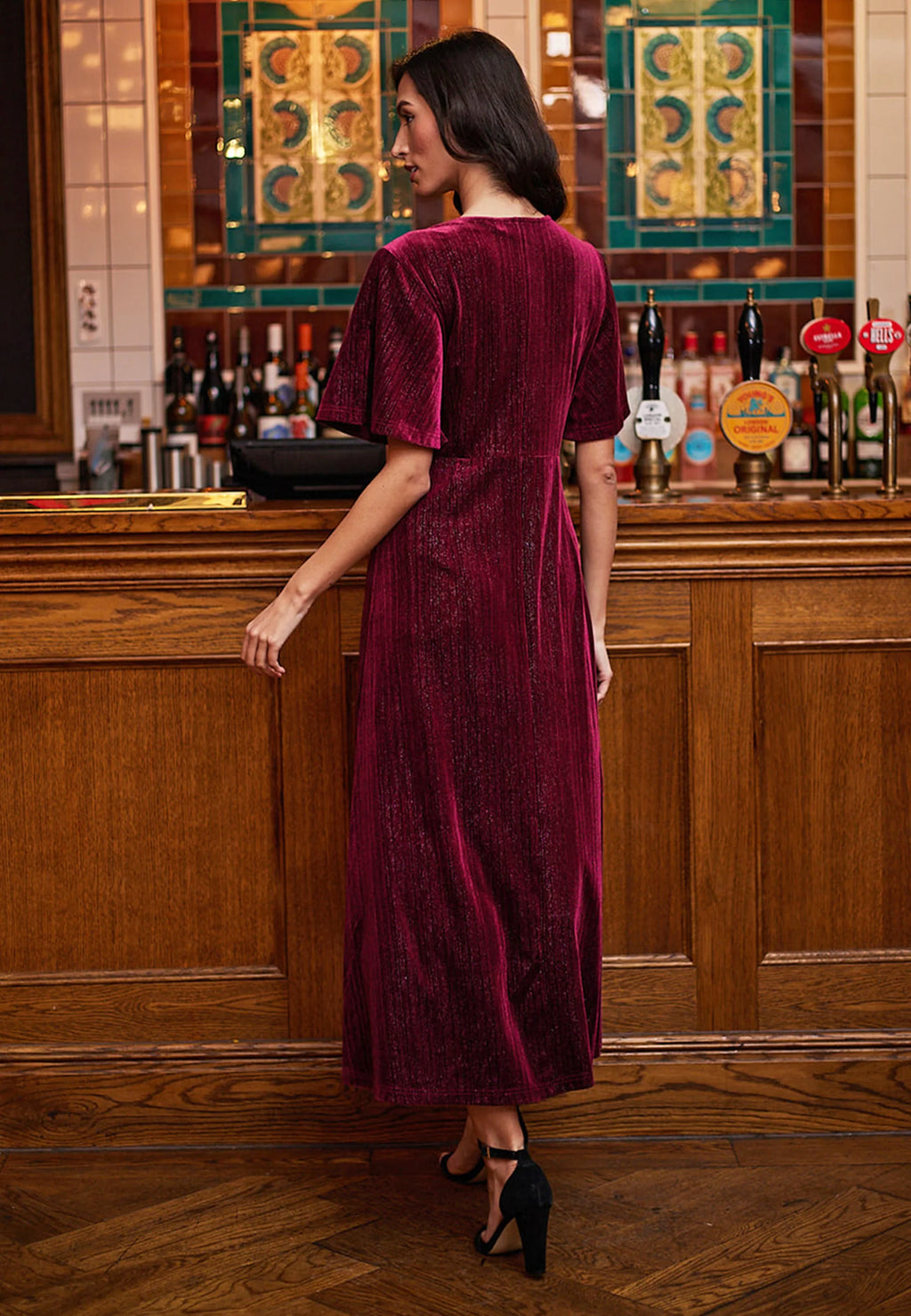 Dover Midi Velvet Dress