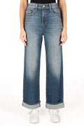 Rexford High Rise Wide Cuffed Jeans