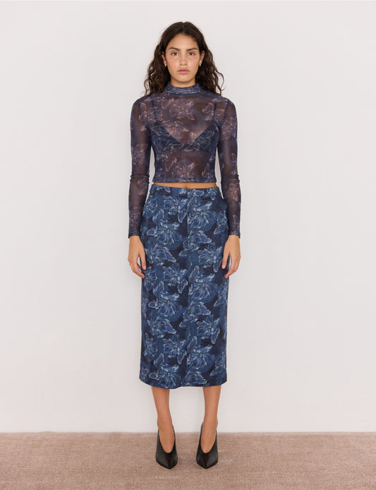 Iris Mesh Top
