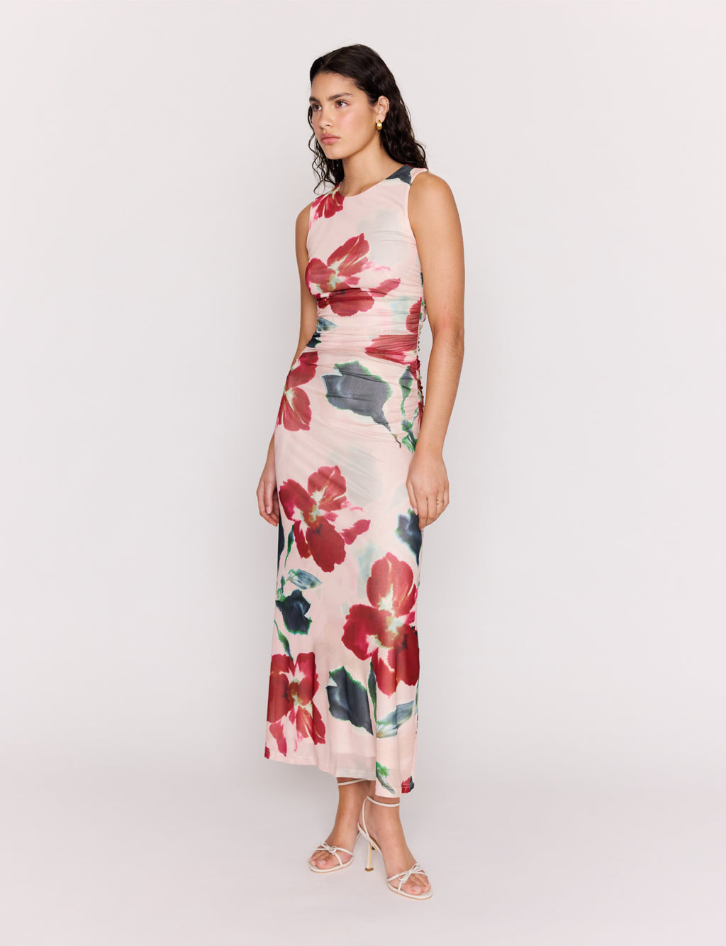 Arabella Mesh Midi Dress