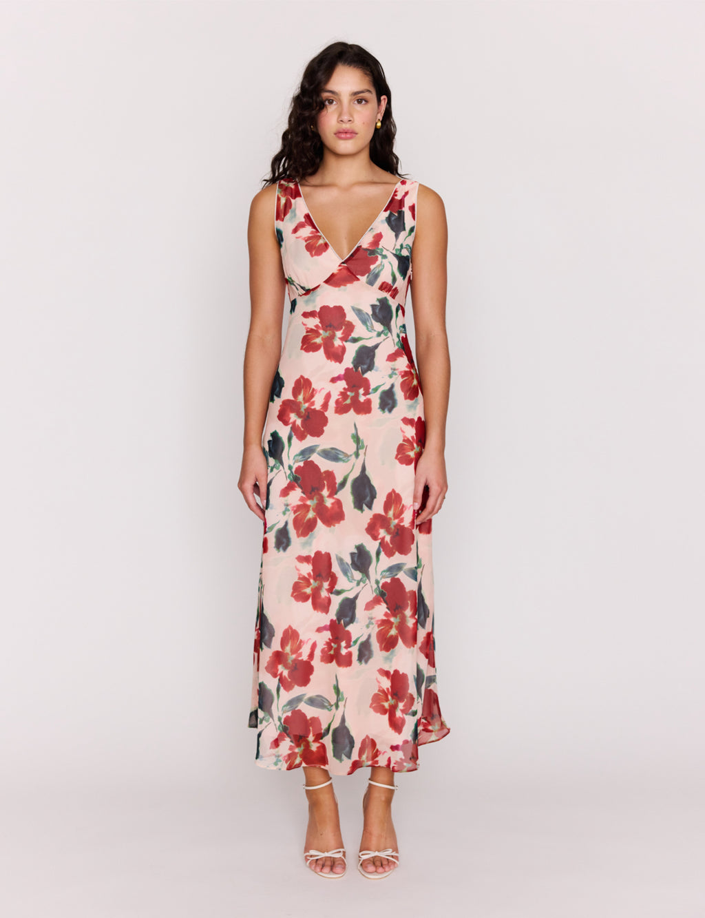 Arabella Bias Midi Dress