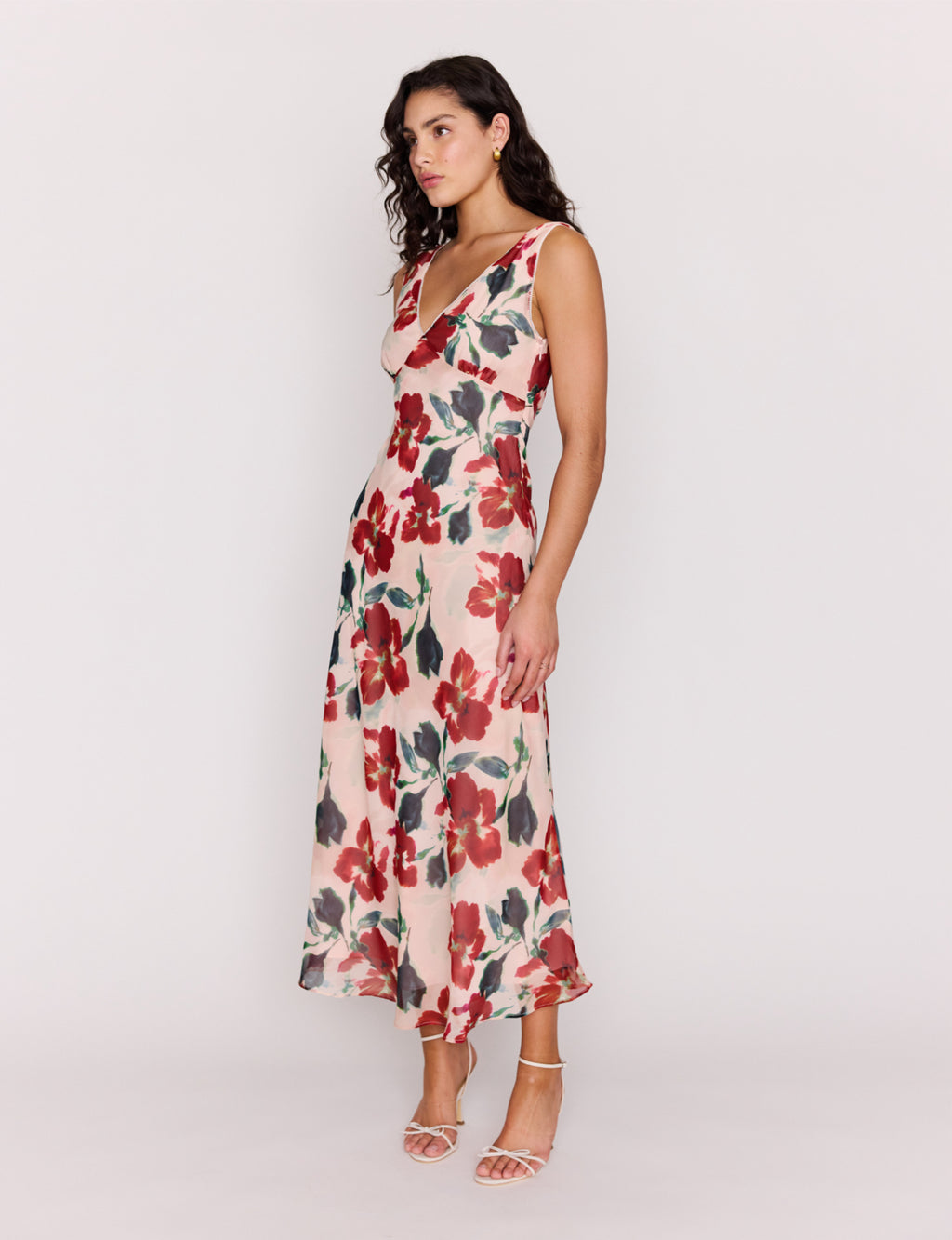 Arabella Bias Midi Dress