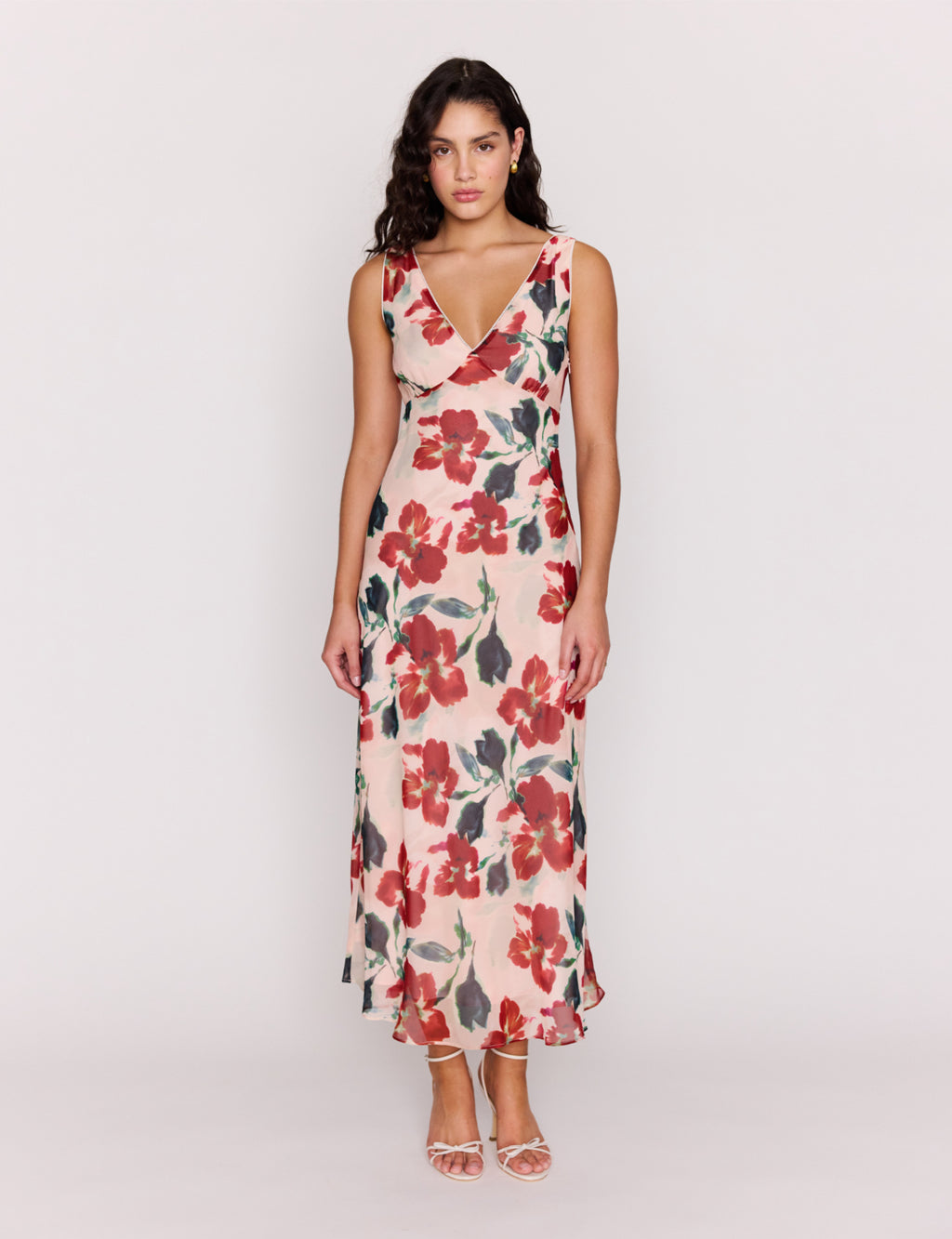 Arabella Bias Midi Dress
