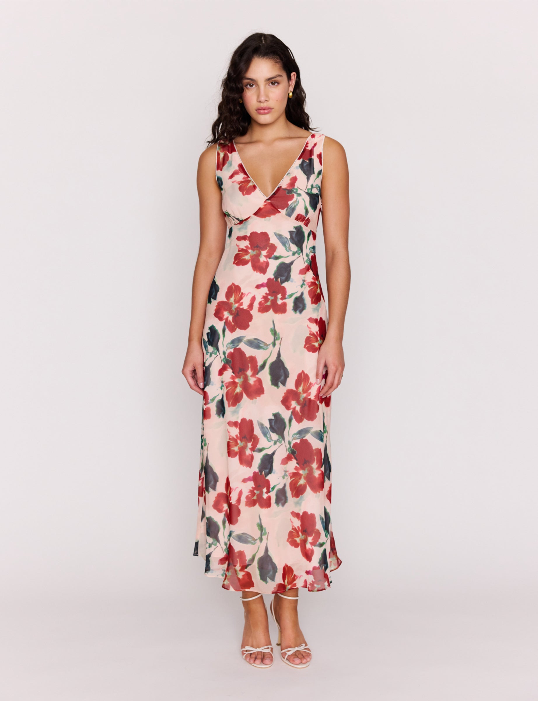 Arabella Bias Midi Dress