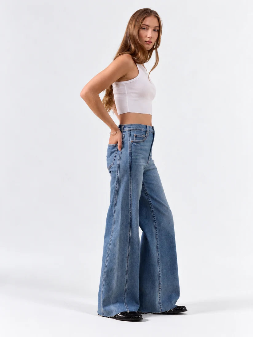 Far Out High Rise Wide Leg Statement Seam